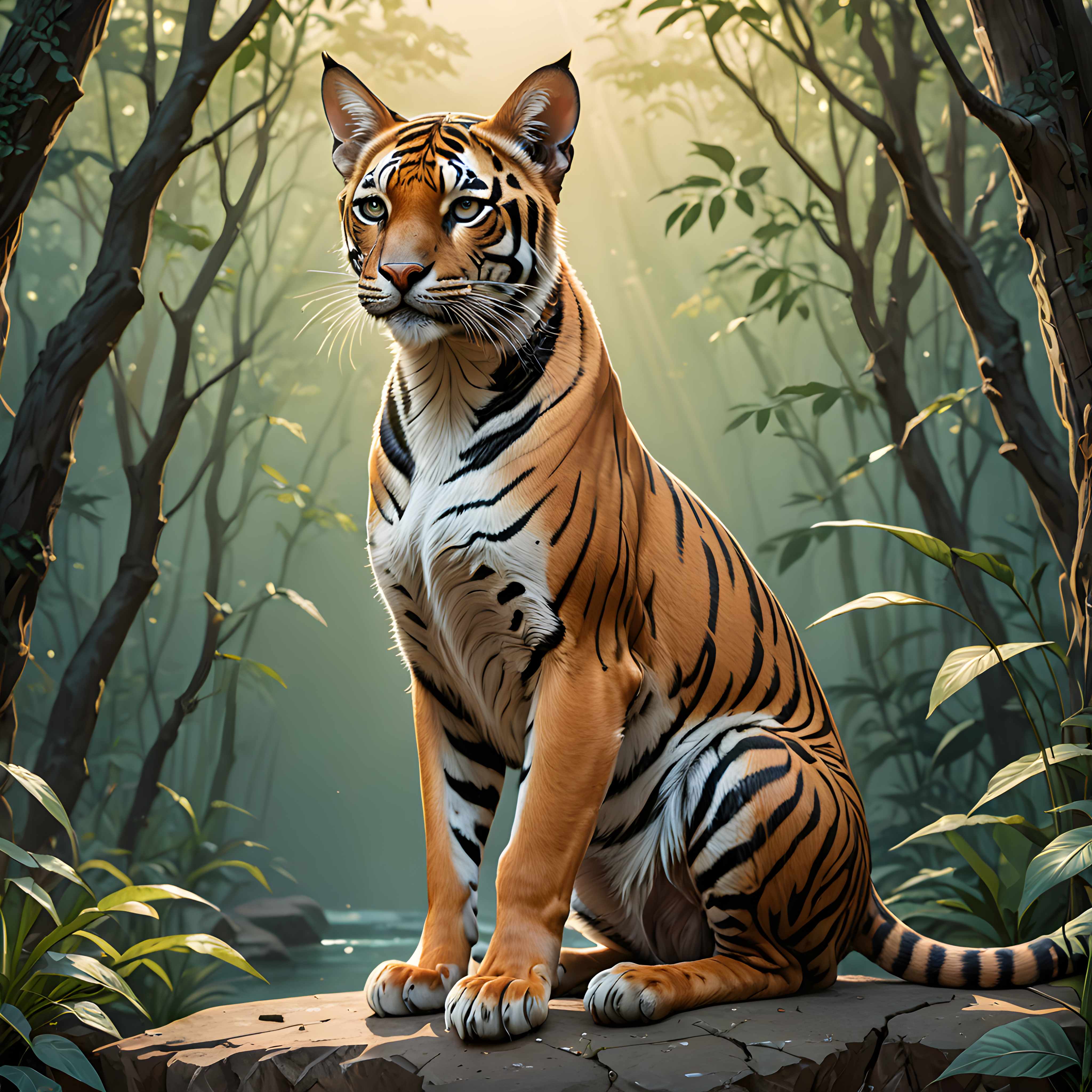 Bengal — Line Art (Fantasy)