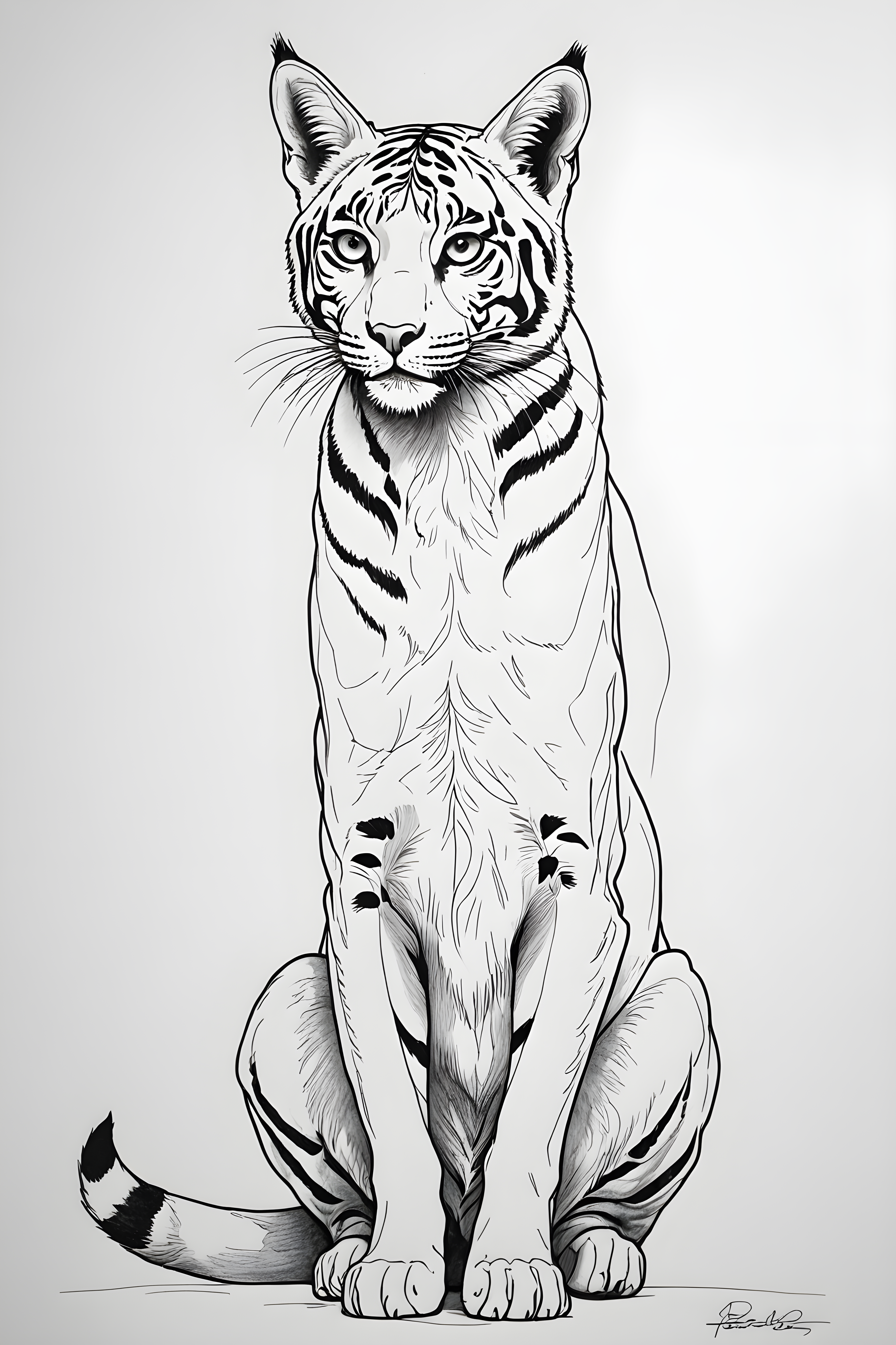 Bengal — Minimalist Line Art (Emotional)