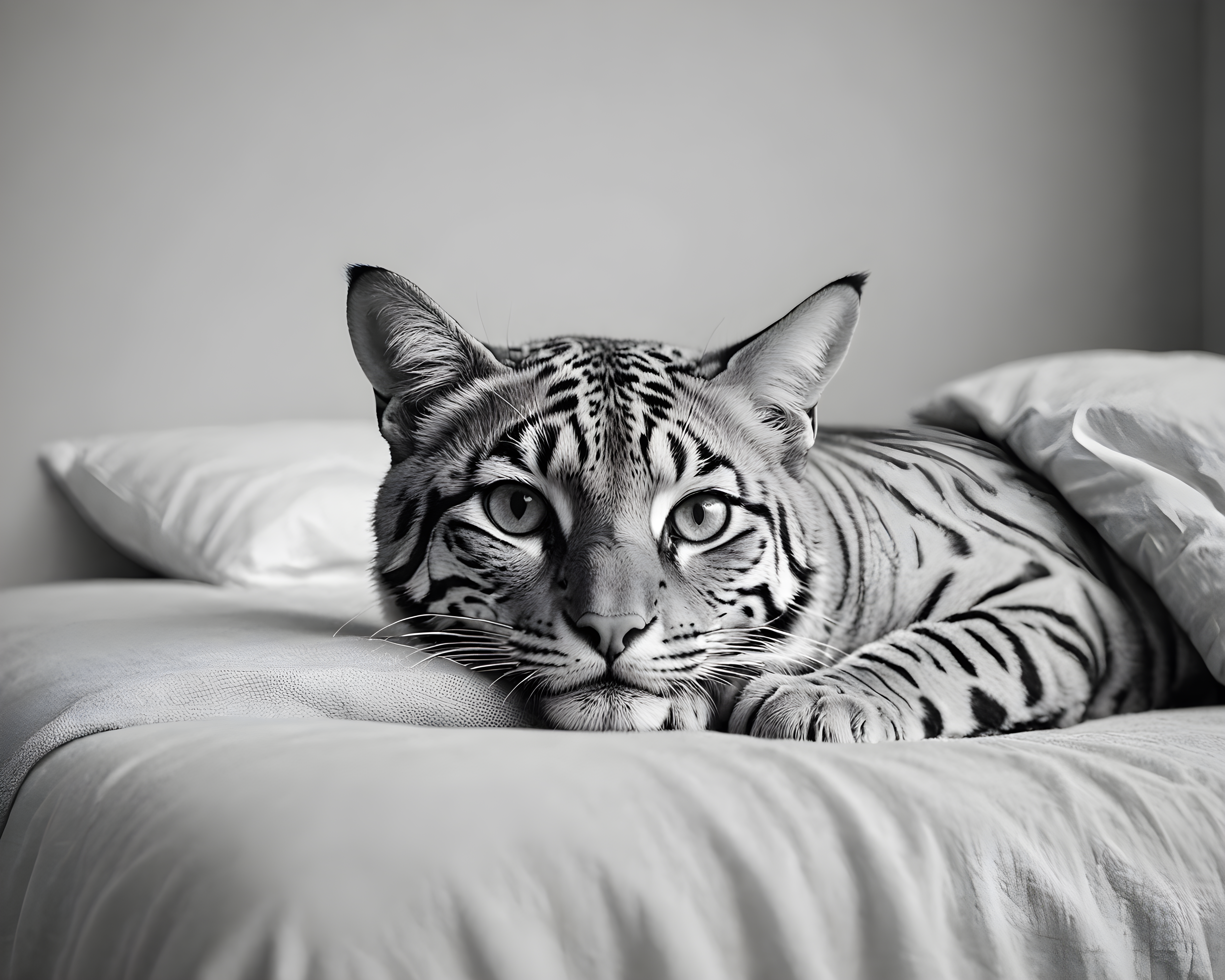 Bengal — Minimalist Line Art (Sleepy)