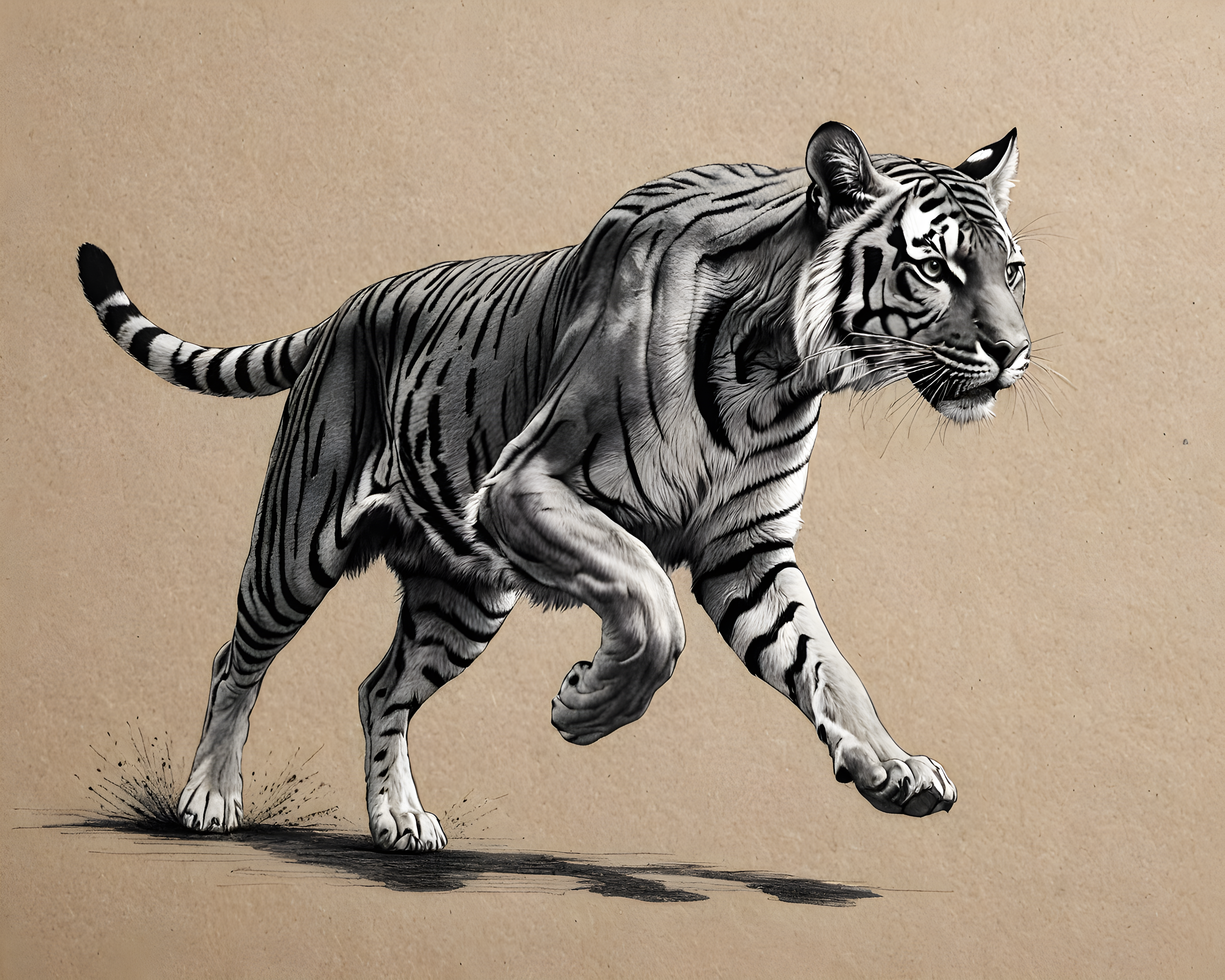 Bengal — Pencil Sketch (Aesthetic)