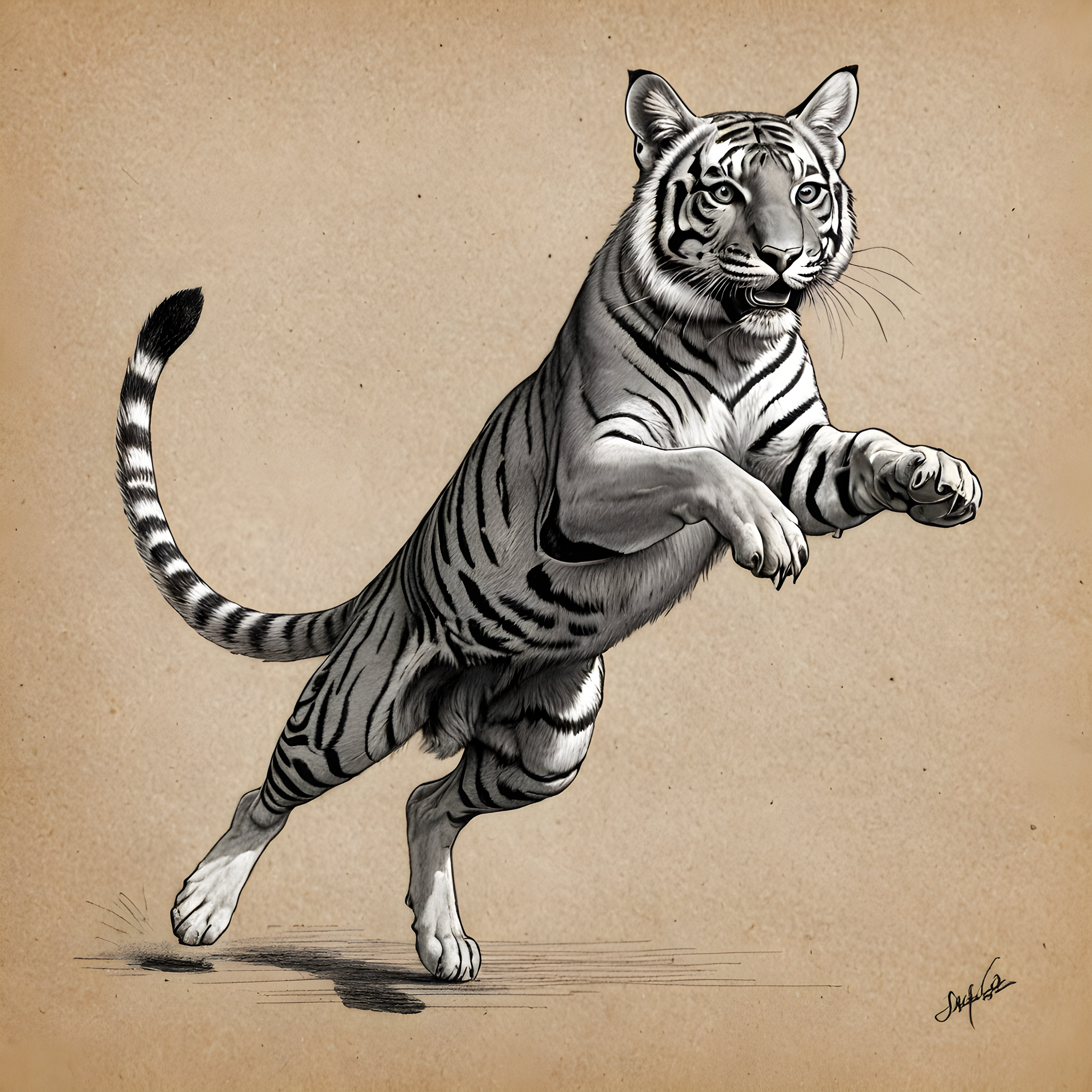 Bengal — Pencil Sketch (Funny)