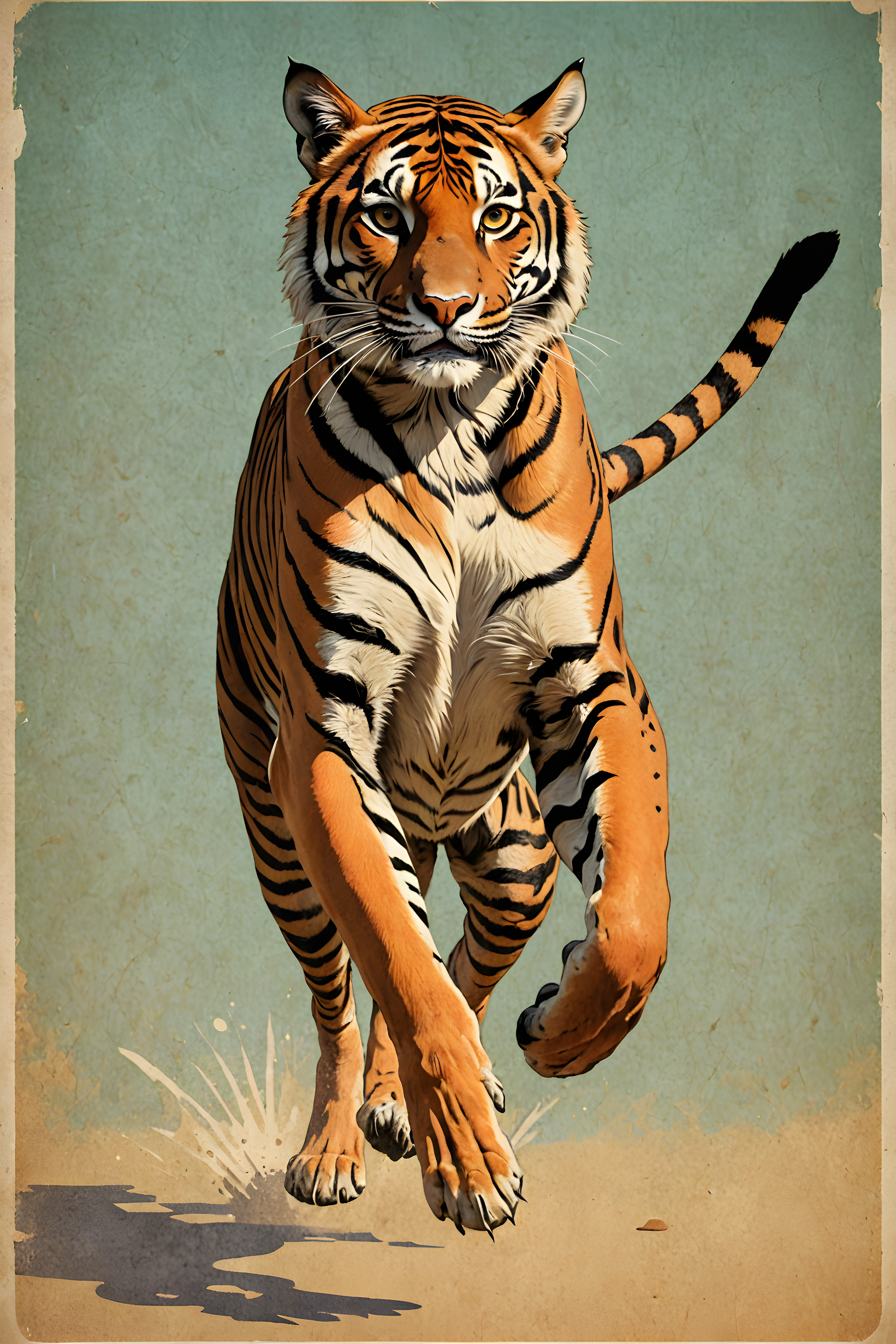 Bengal — Vintage Poster (Energetic)