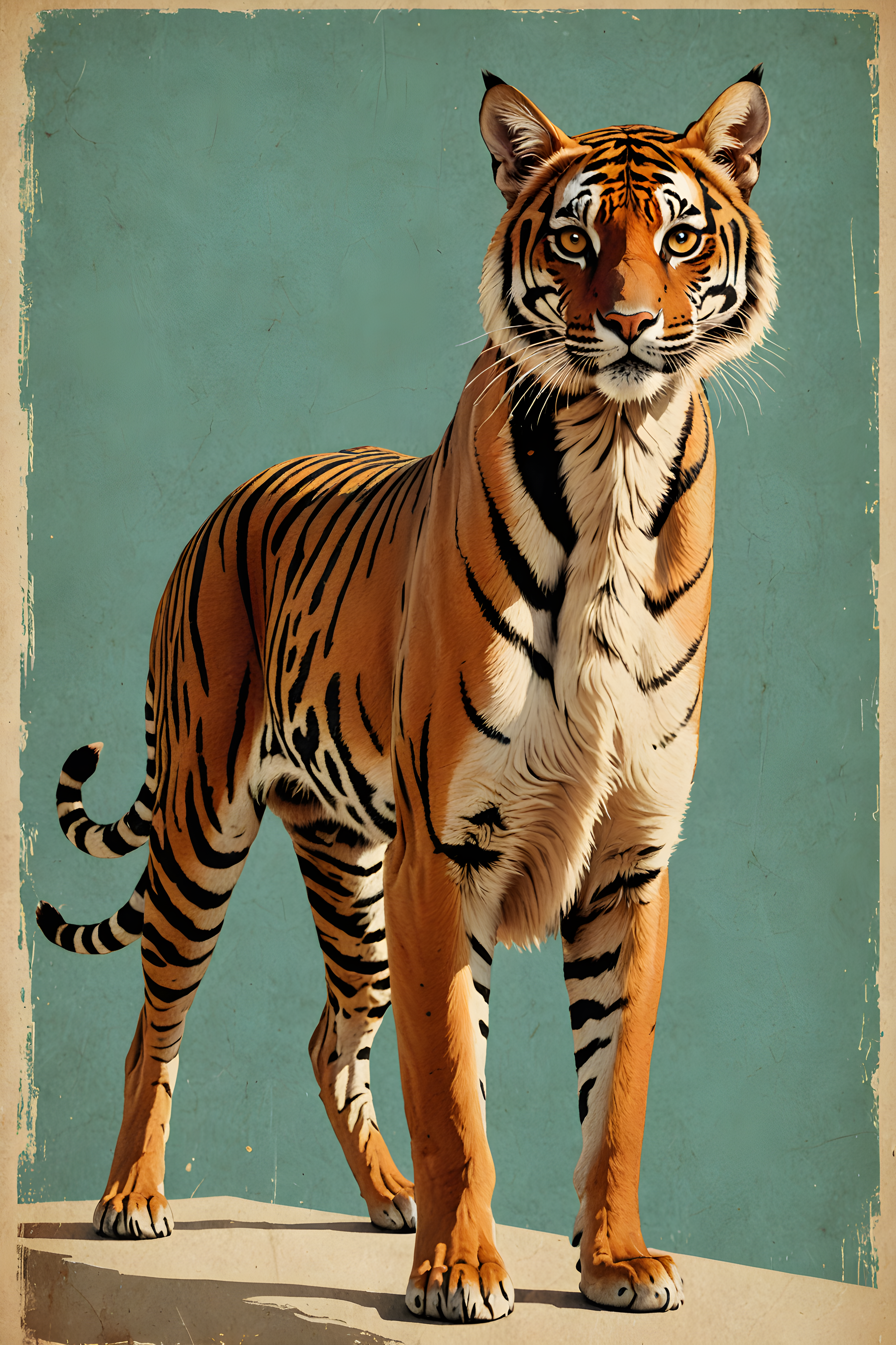 Bengal — Vintage Poster (Energetic)