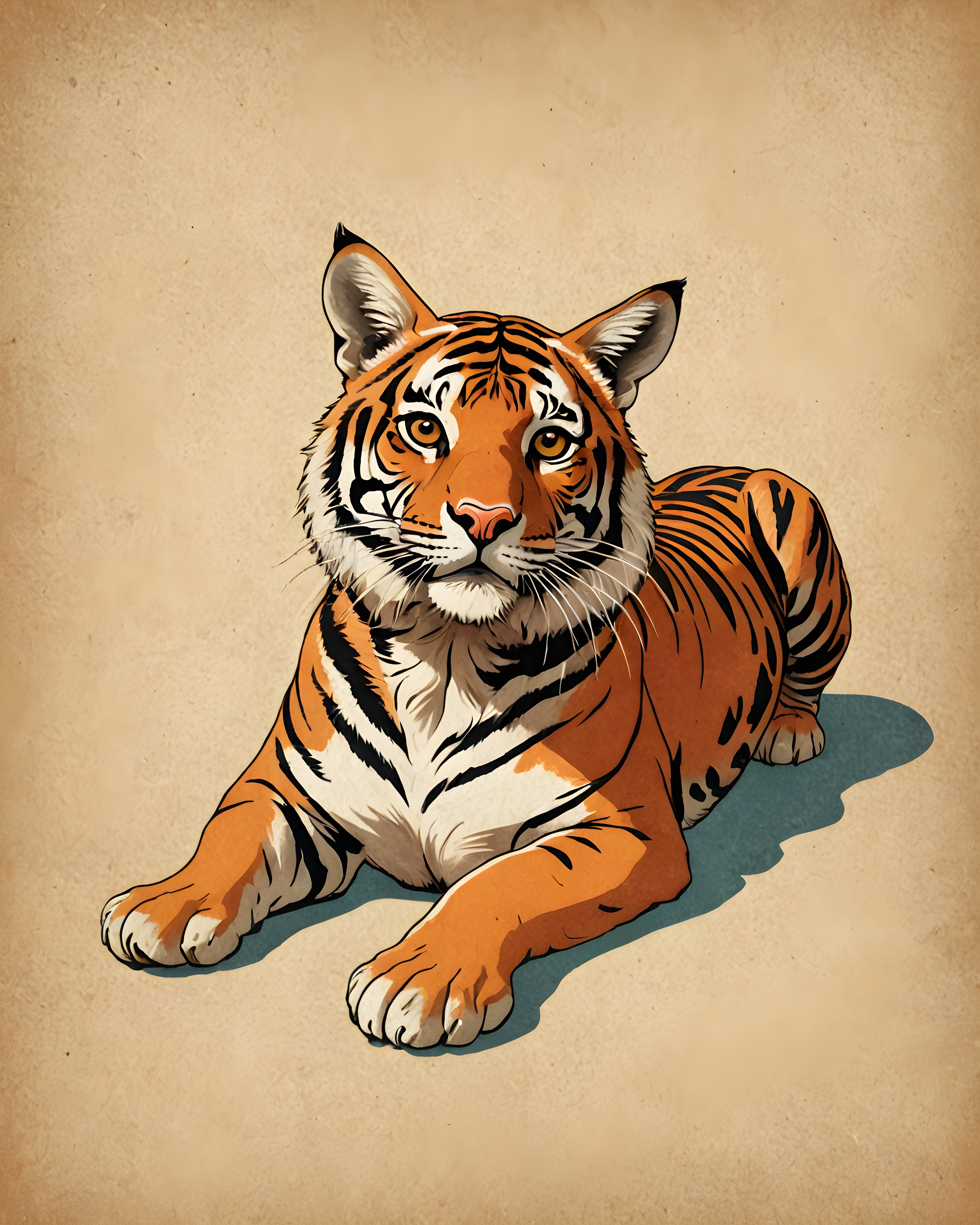Bengal — Vintage Poster (Playful)