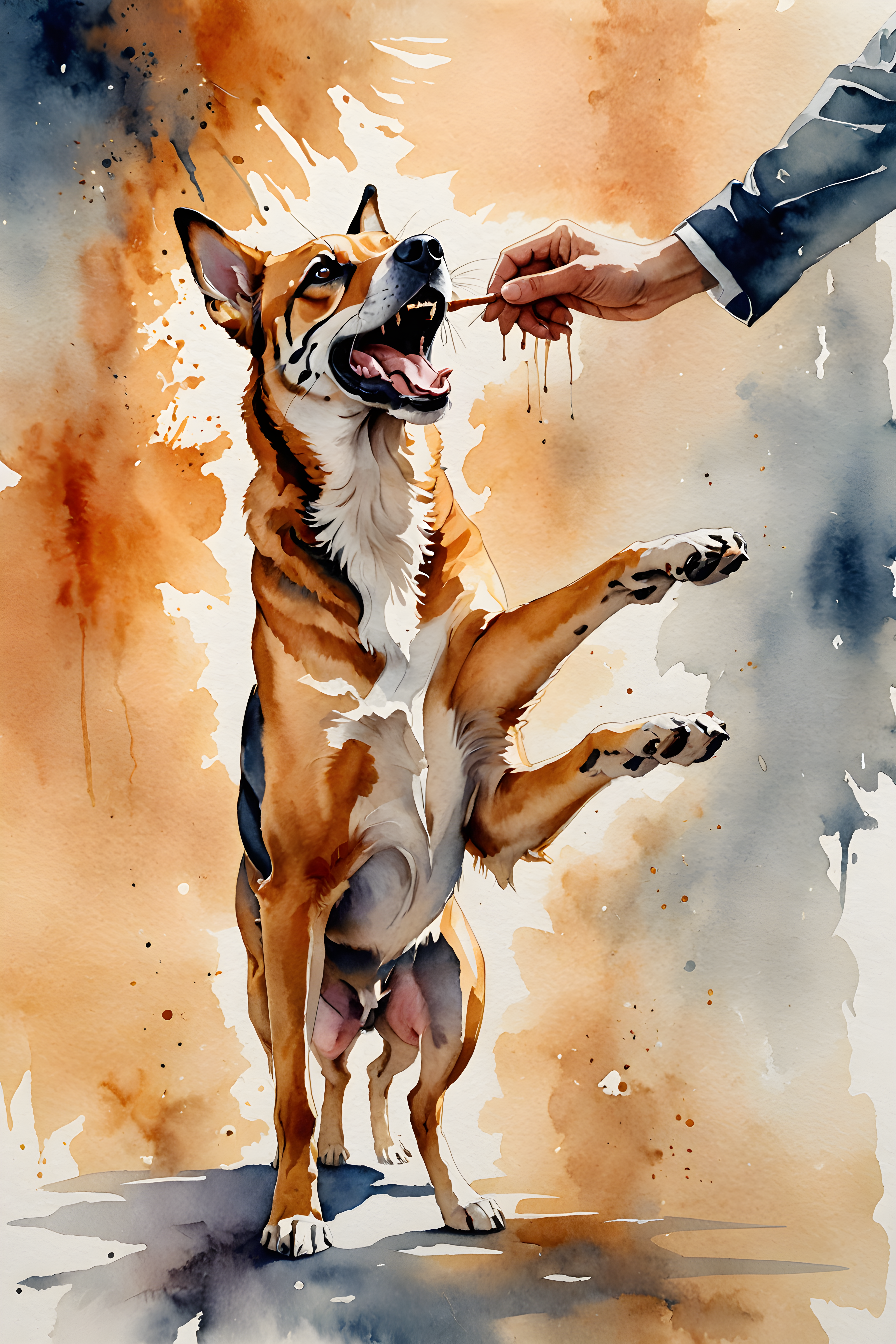 Bengal — Watercolor (Happy)