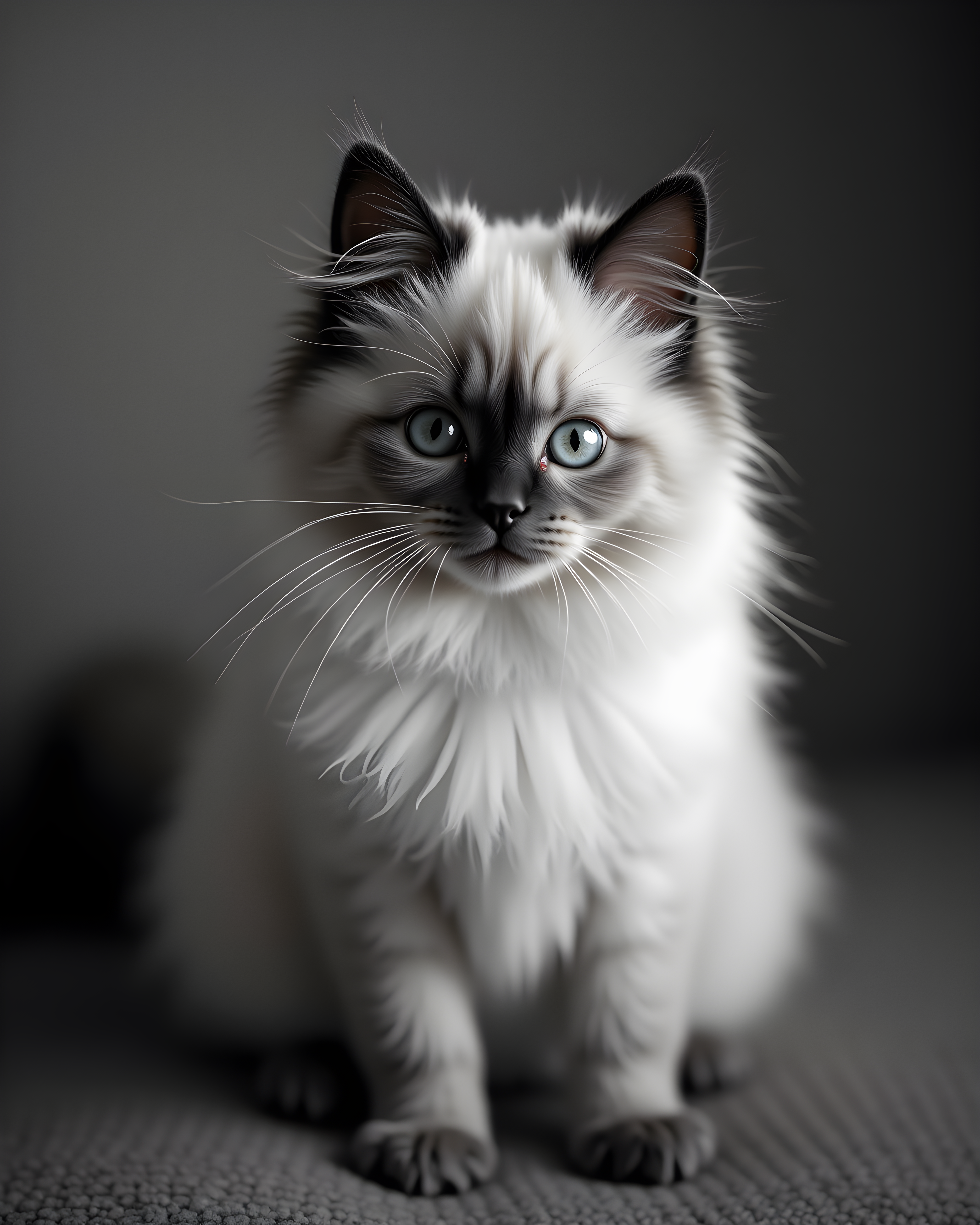 Birman — Black & White (Cute)