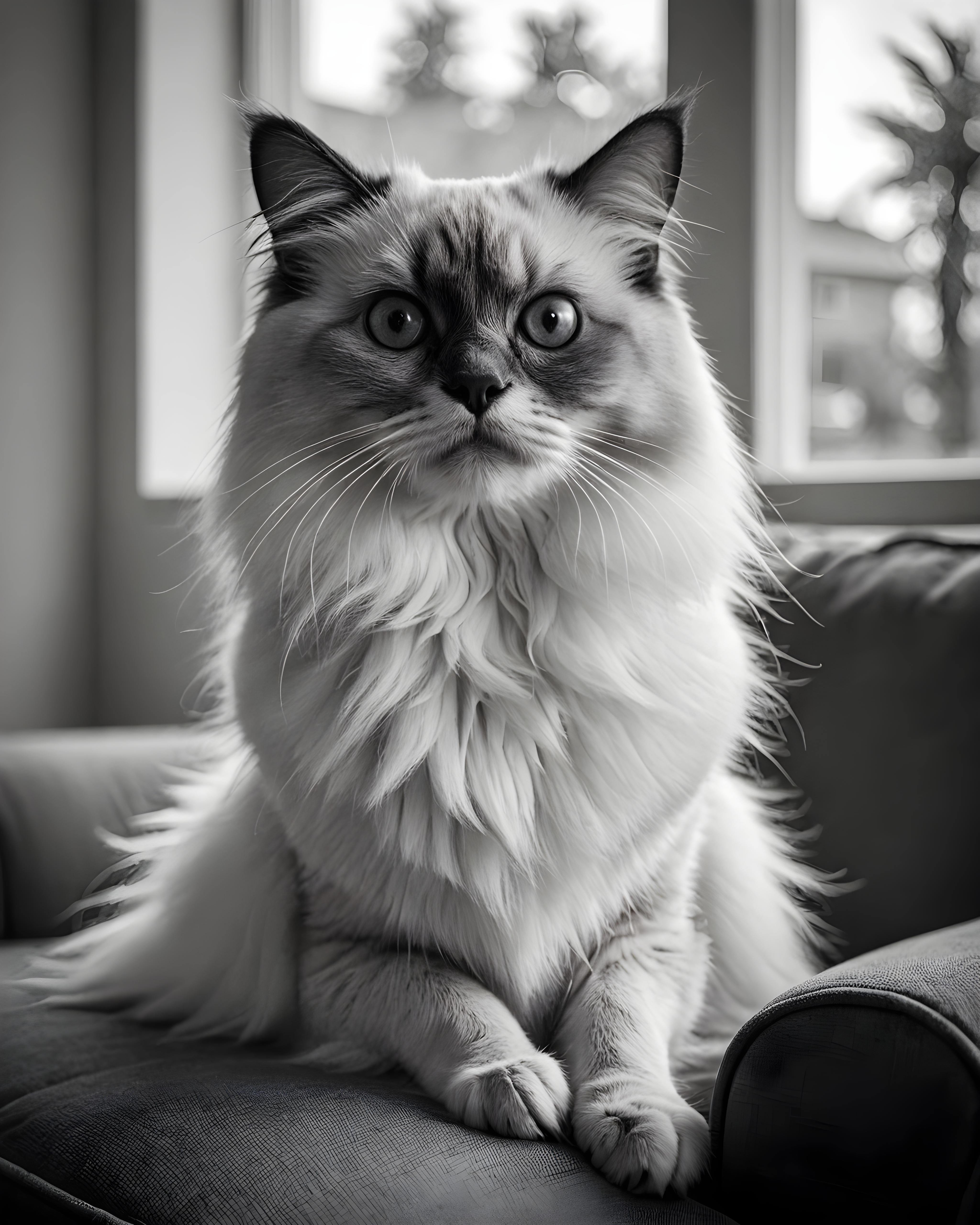 Birman — Black & White (Lifestyle)