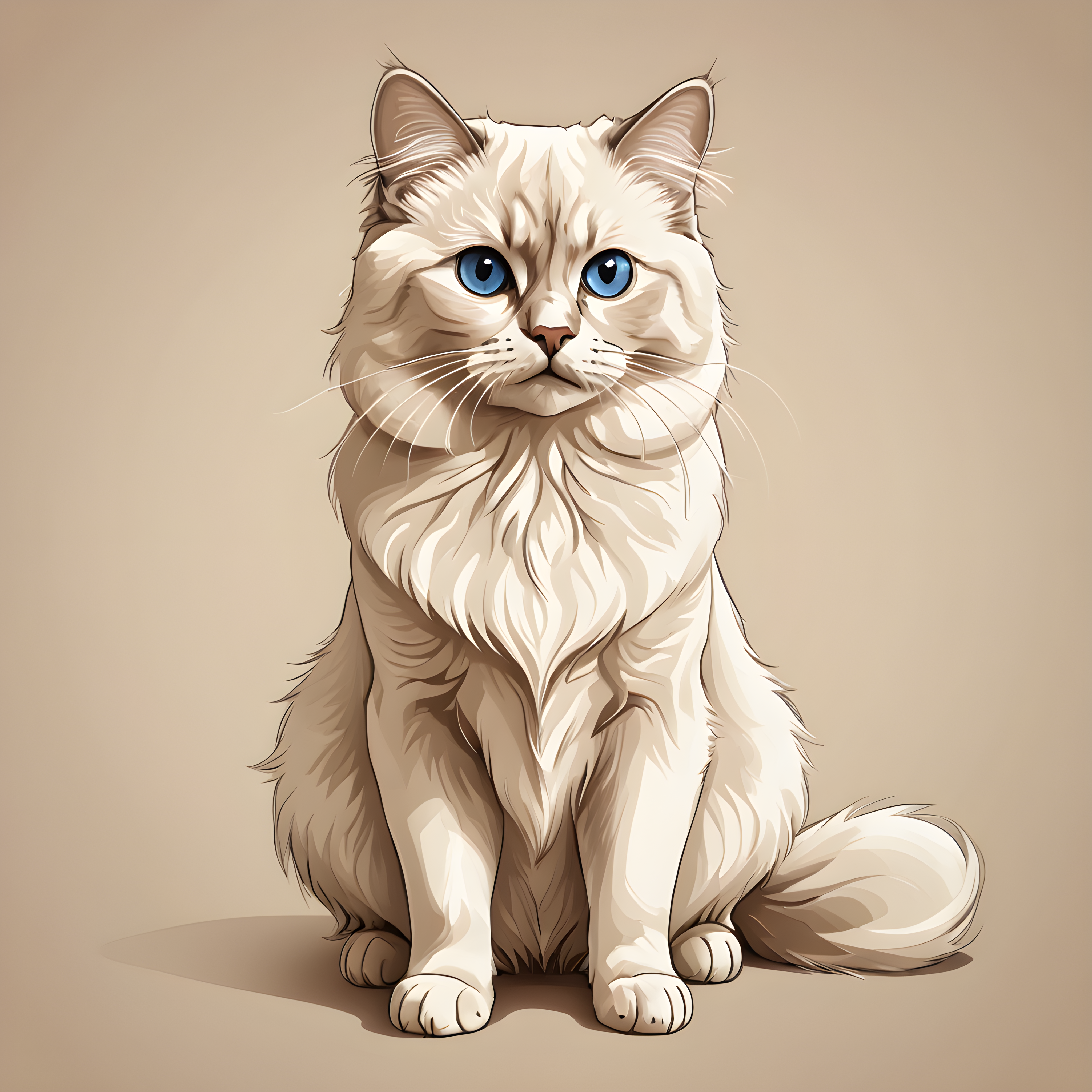 Birman — Line Art (Romantic)