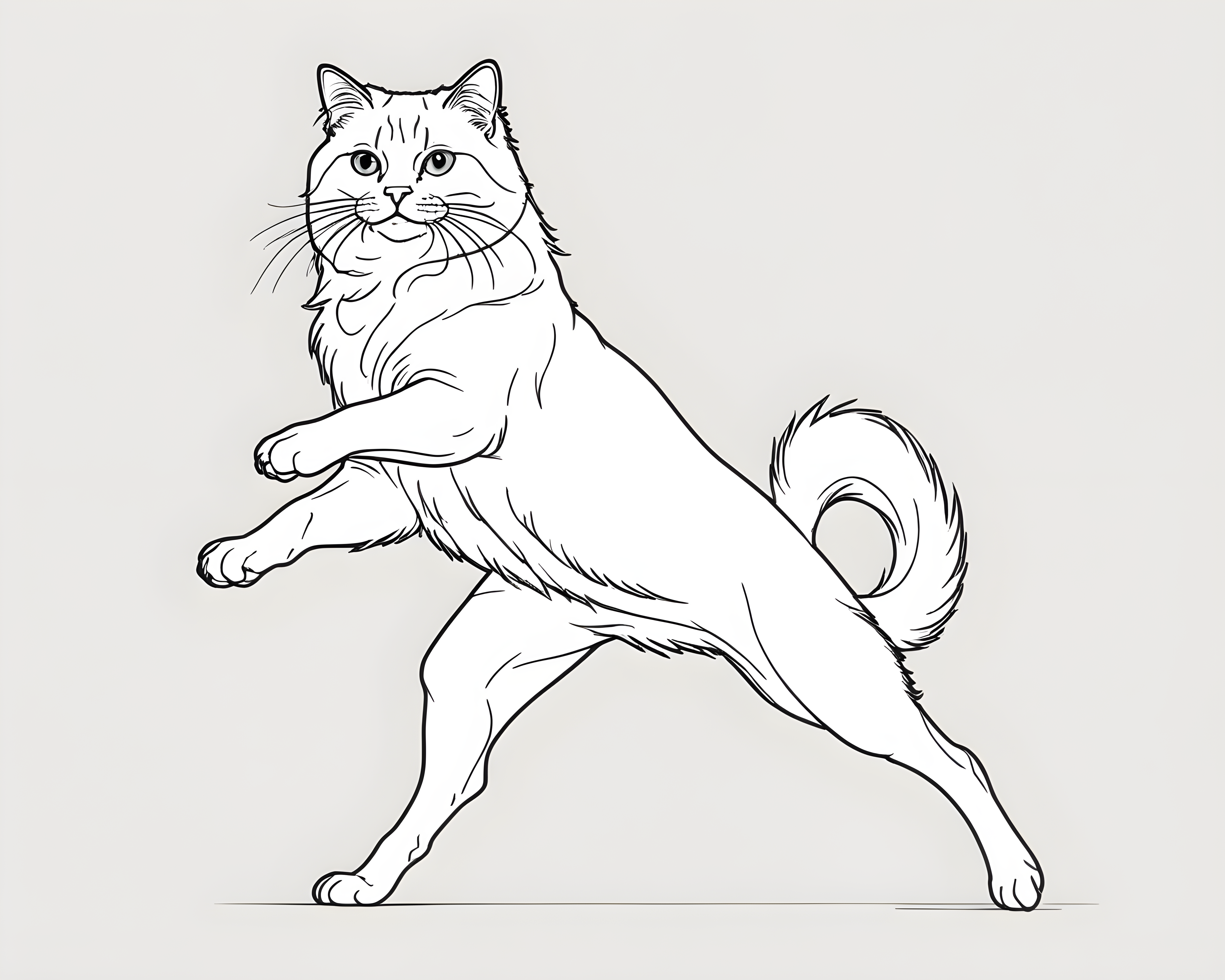 Birman — Minimalist Line Art (Funny)