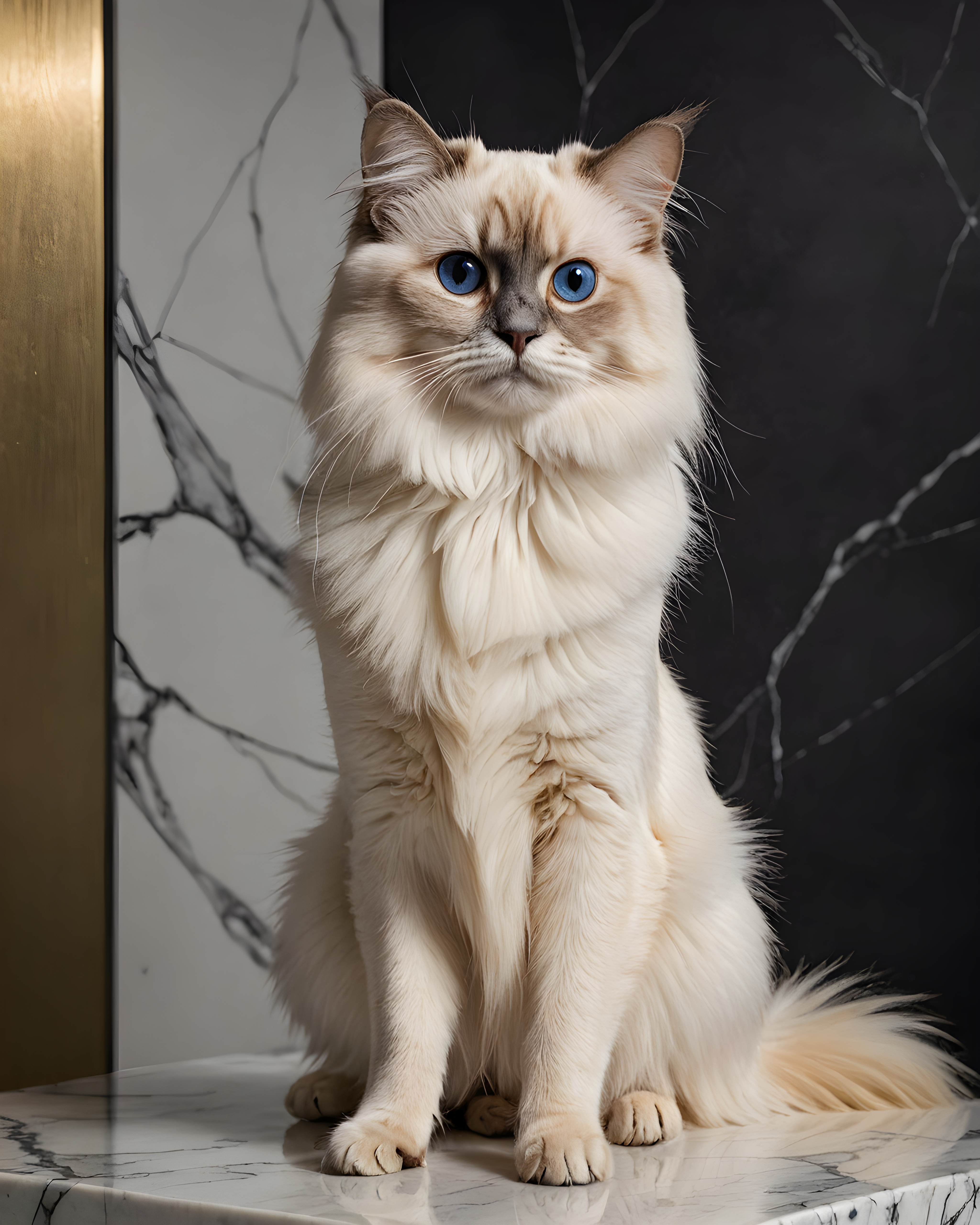 Birman — Minimalist Line Art (Luxury)