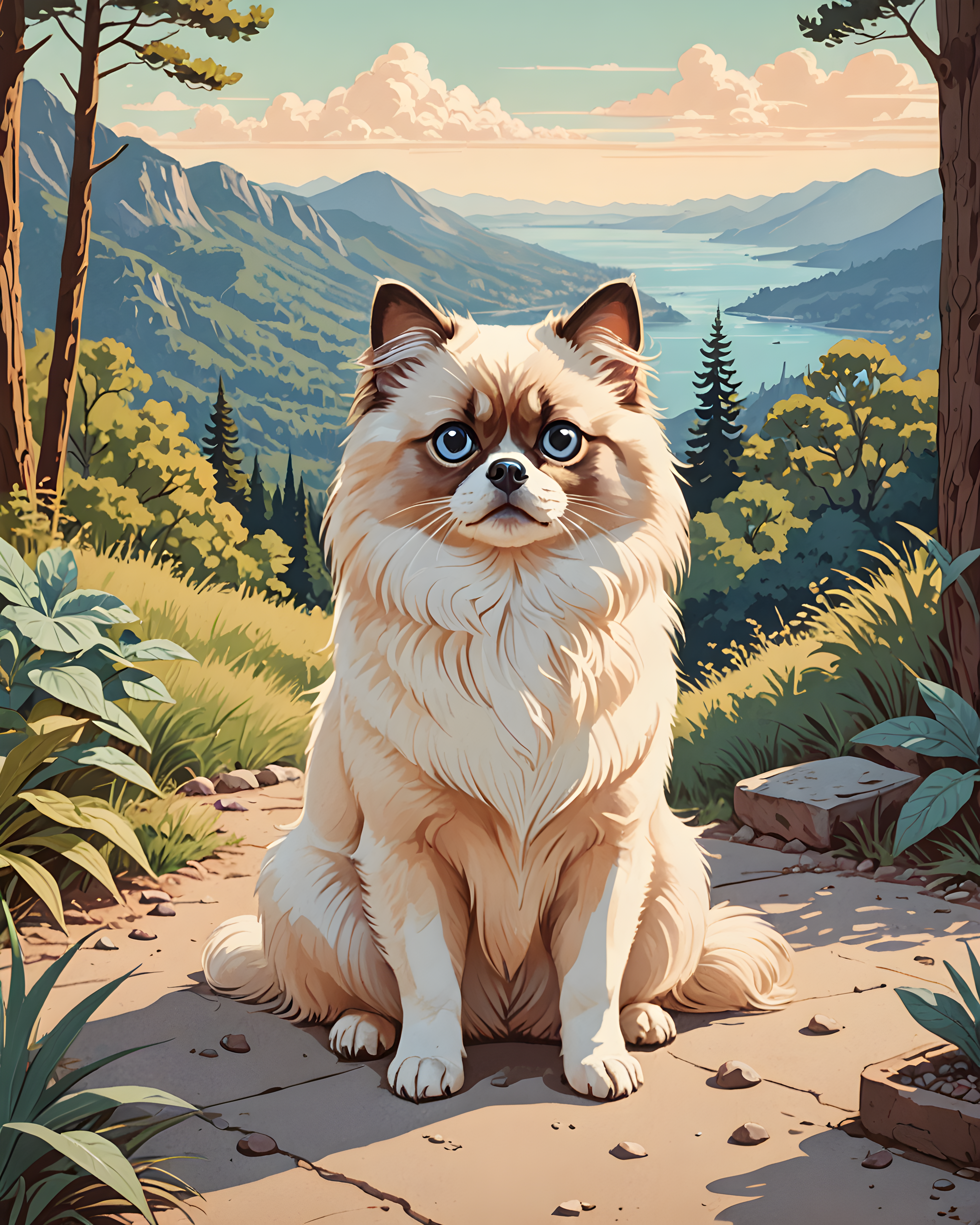 Birman — Retro (Cute)