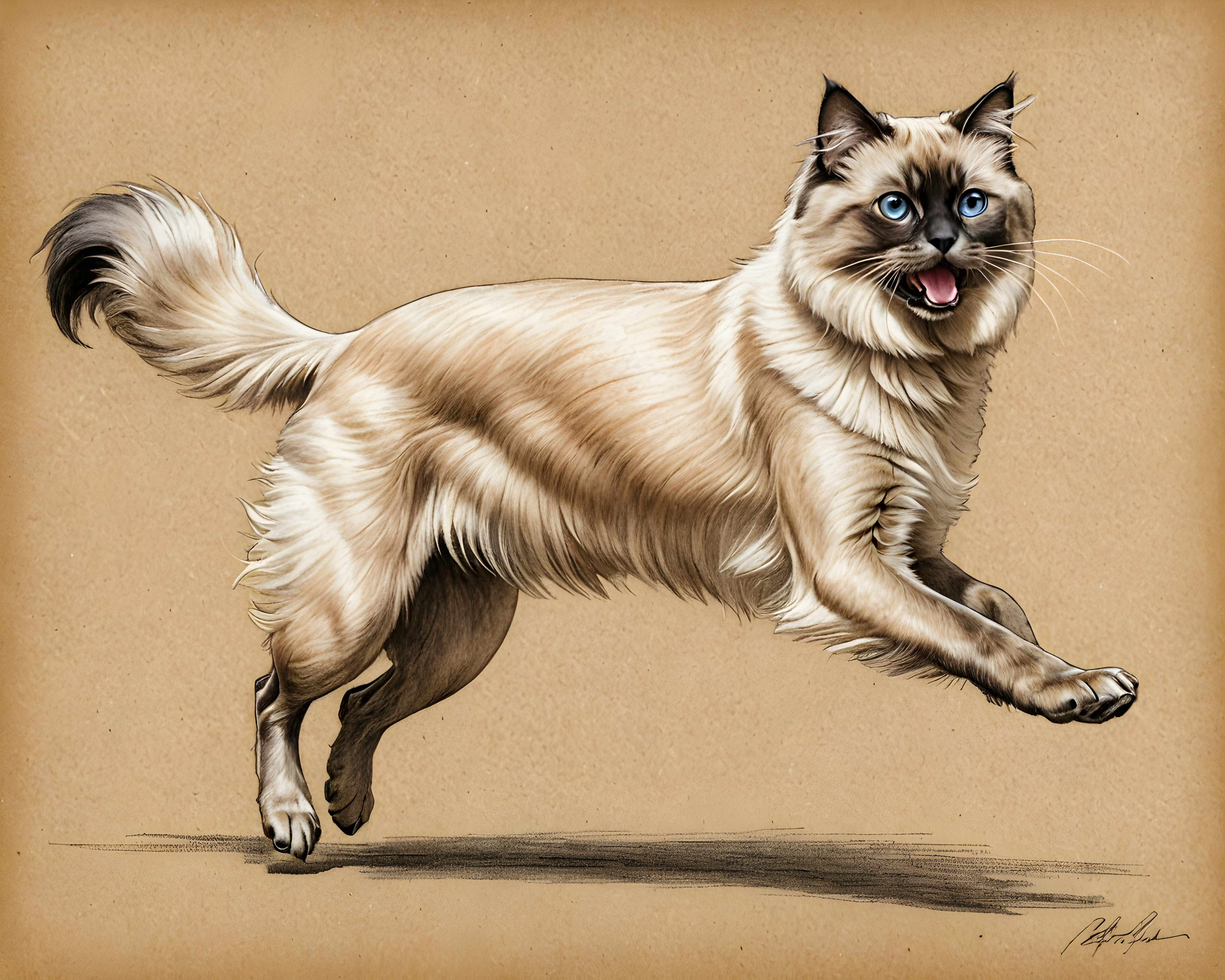 Birman — Pencil Sketch (Energetic)