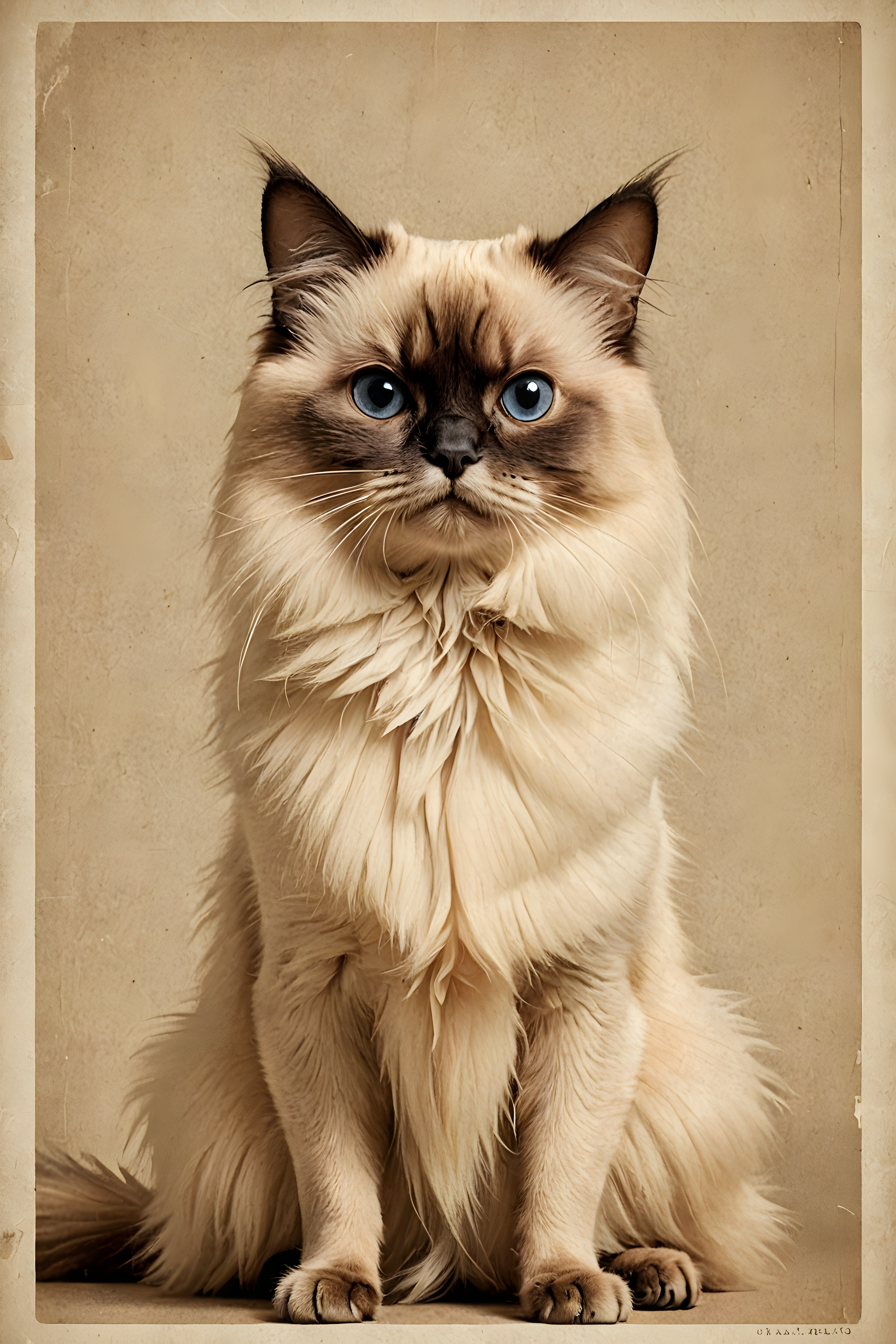 Birman — Vintage Poster (Funny)
