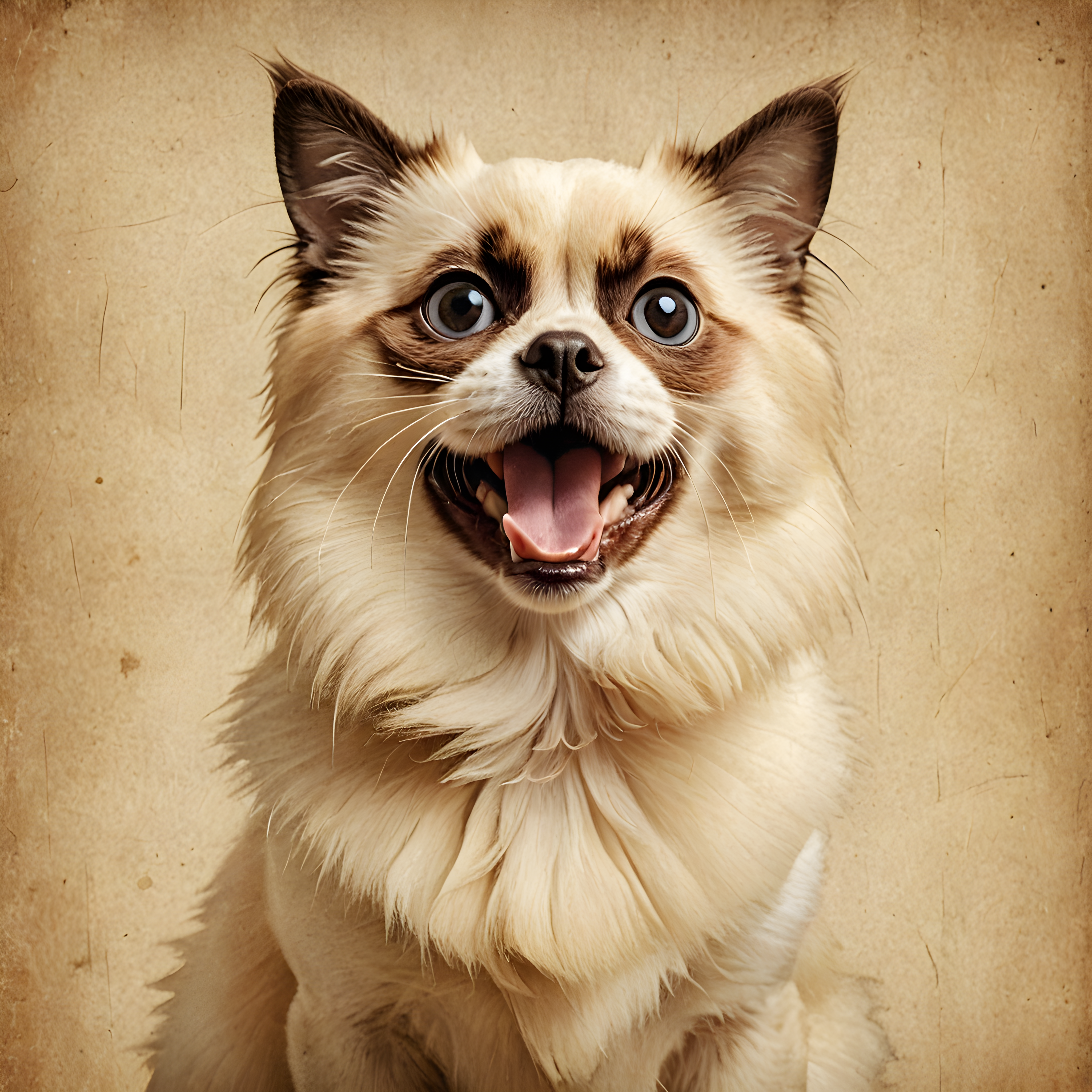 Birman — Vintage Poster (Happy)