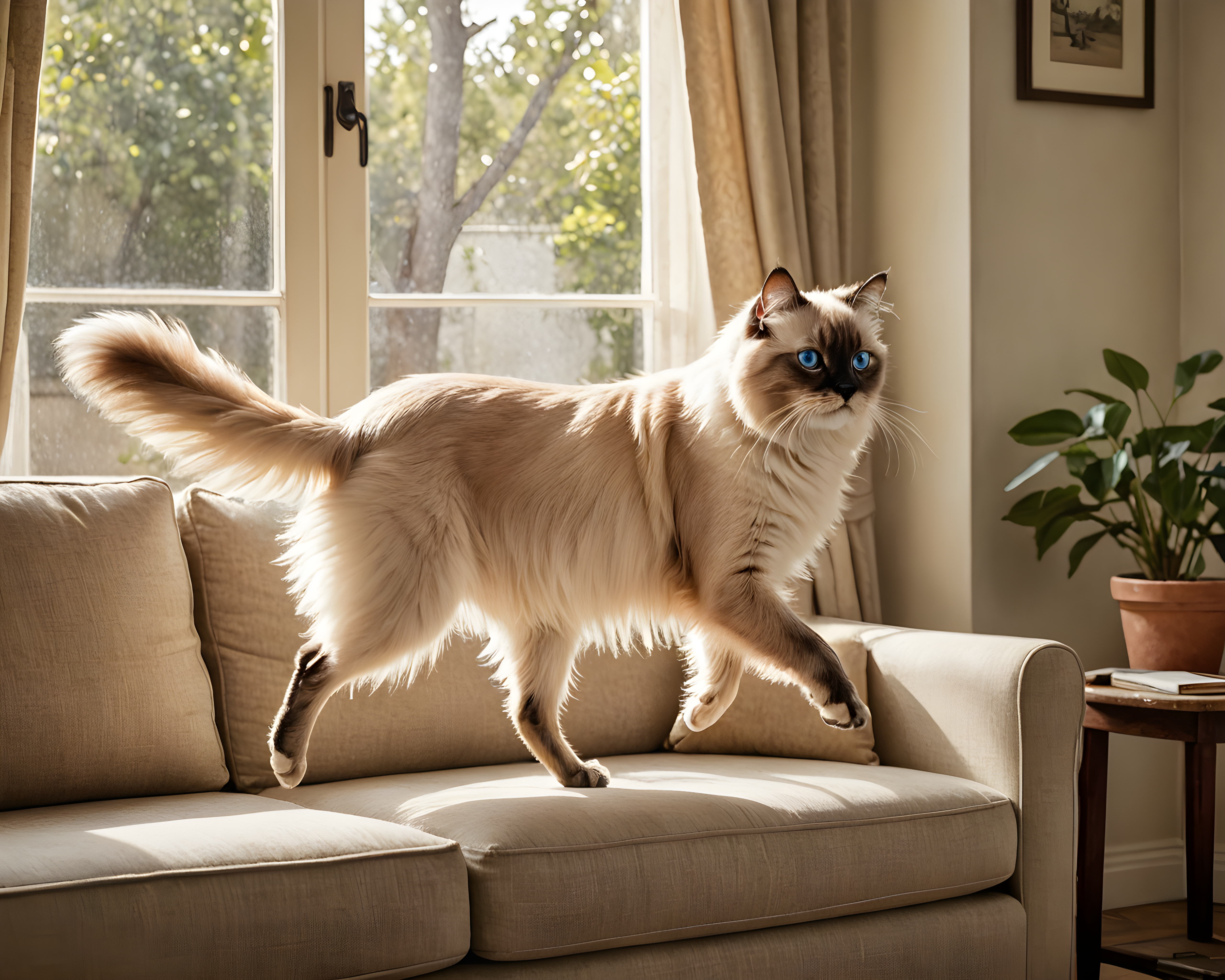 Birman — Vintage Poster (Lifestyle)