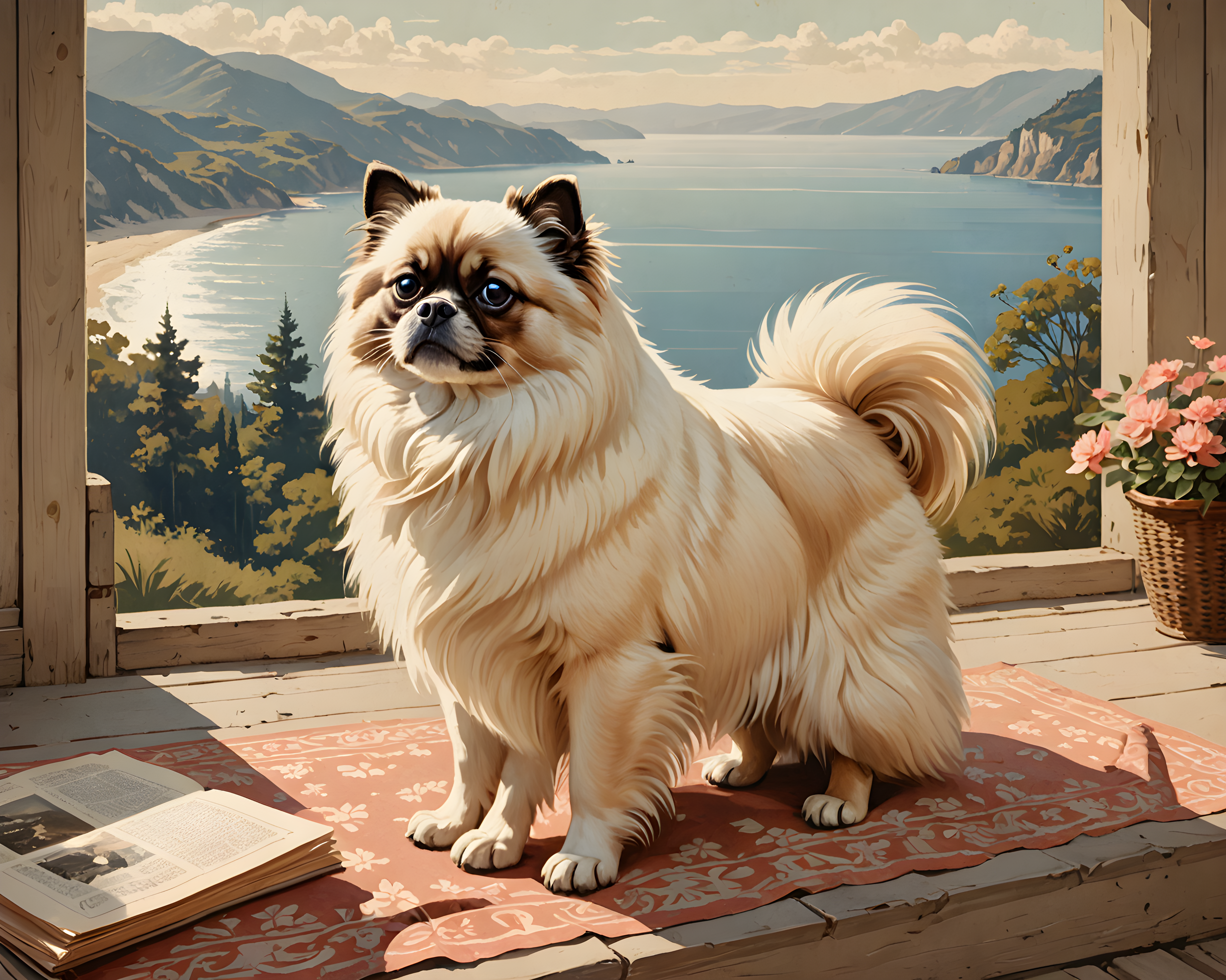 Birman — Vintage Poster (Romantic)