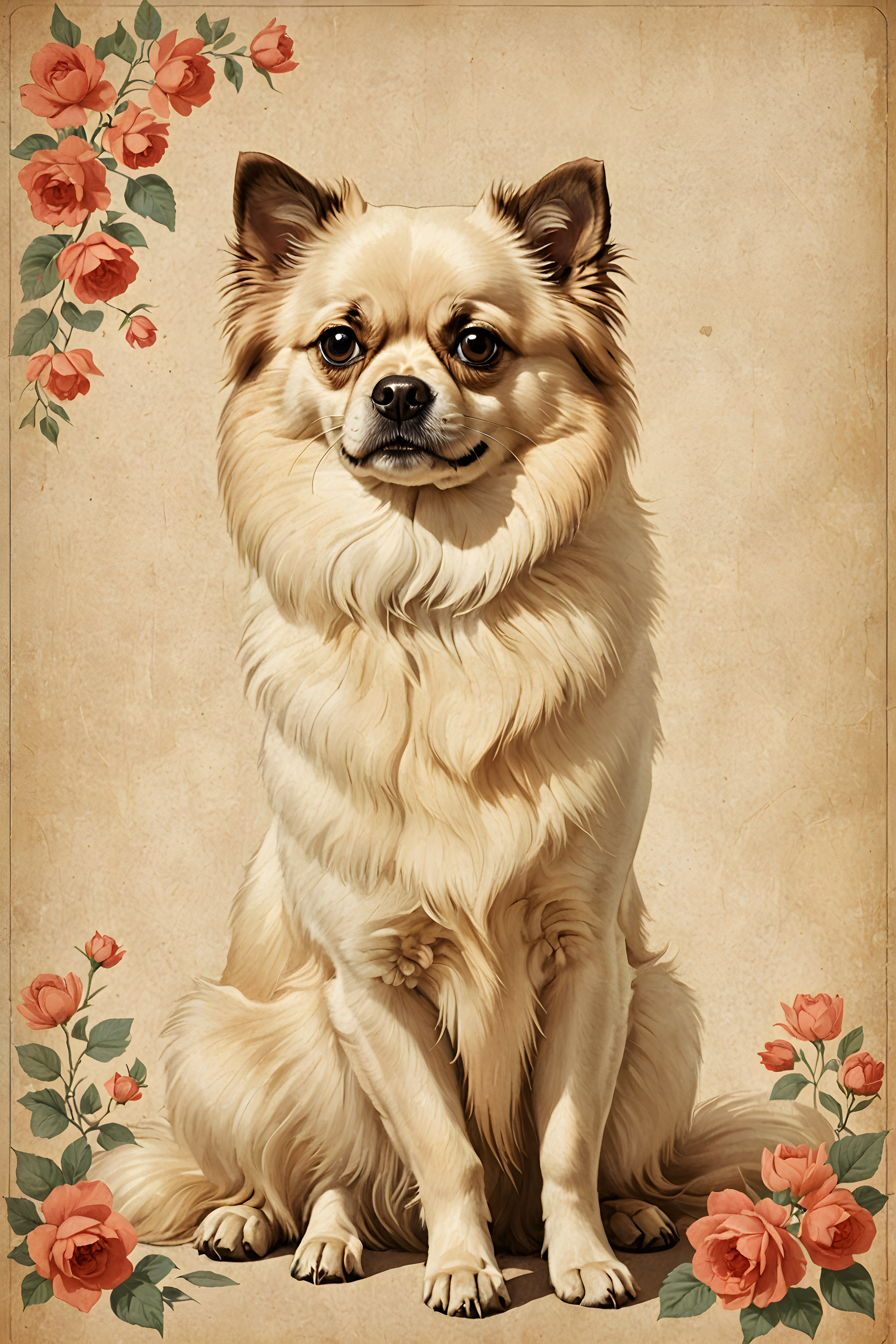 Birman — Vintage Poster (Romantic)