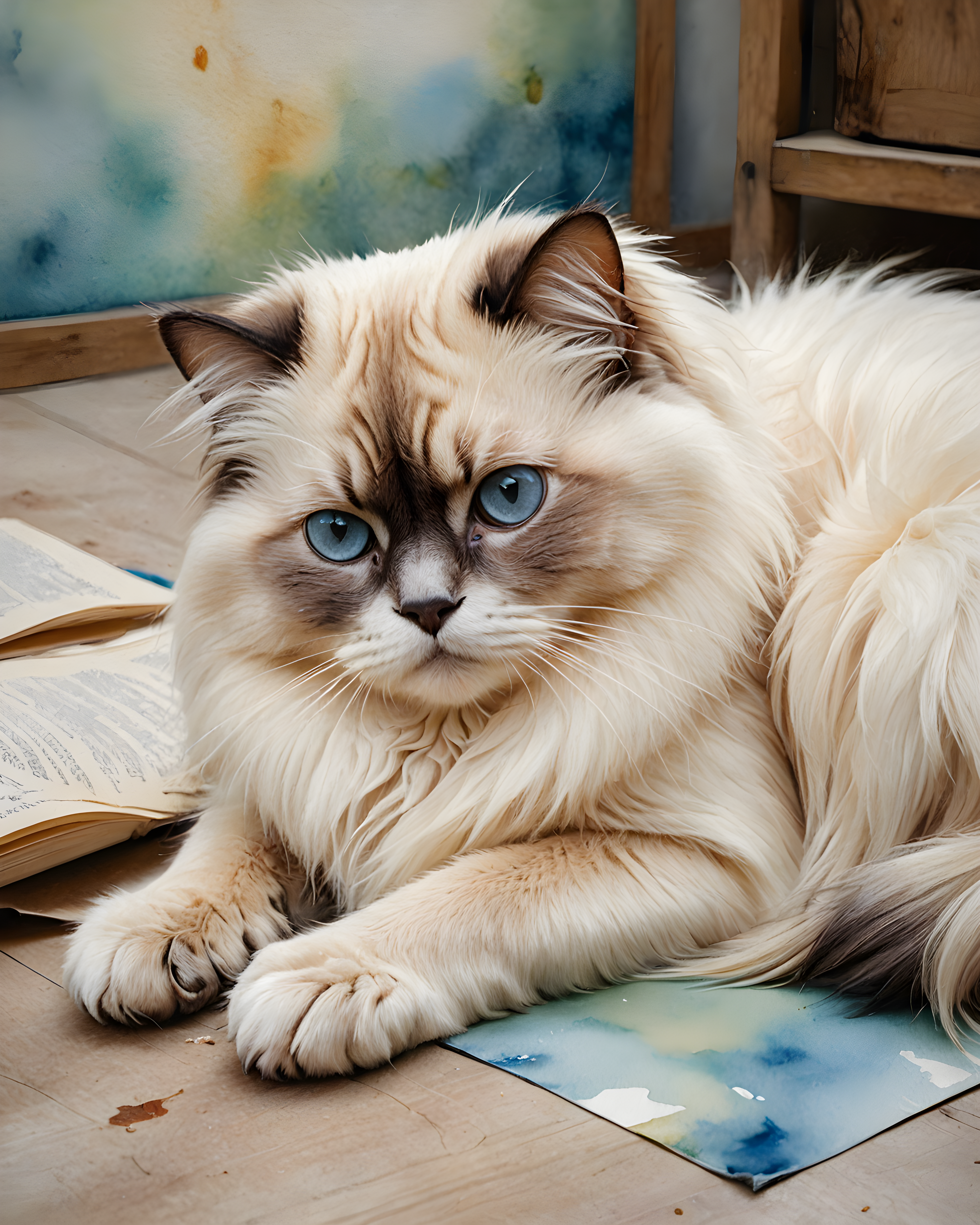 Birman — Watercolor (Fantasy)