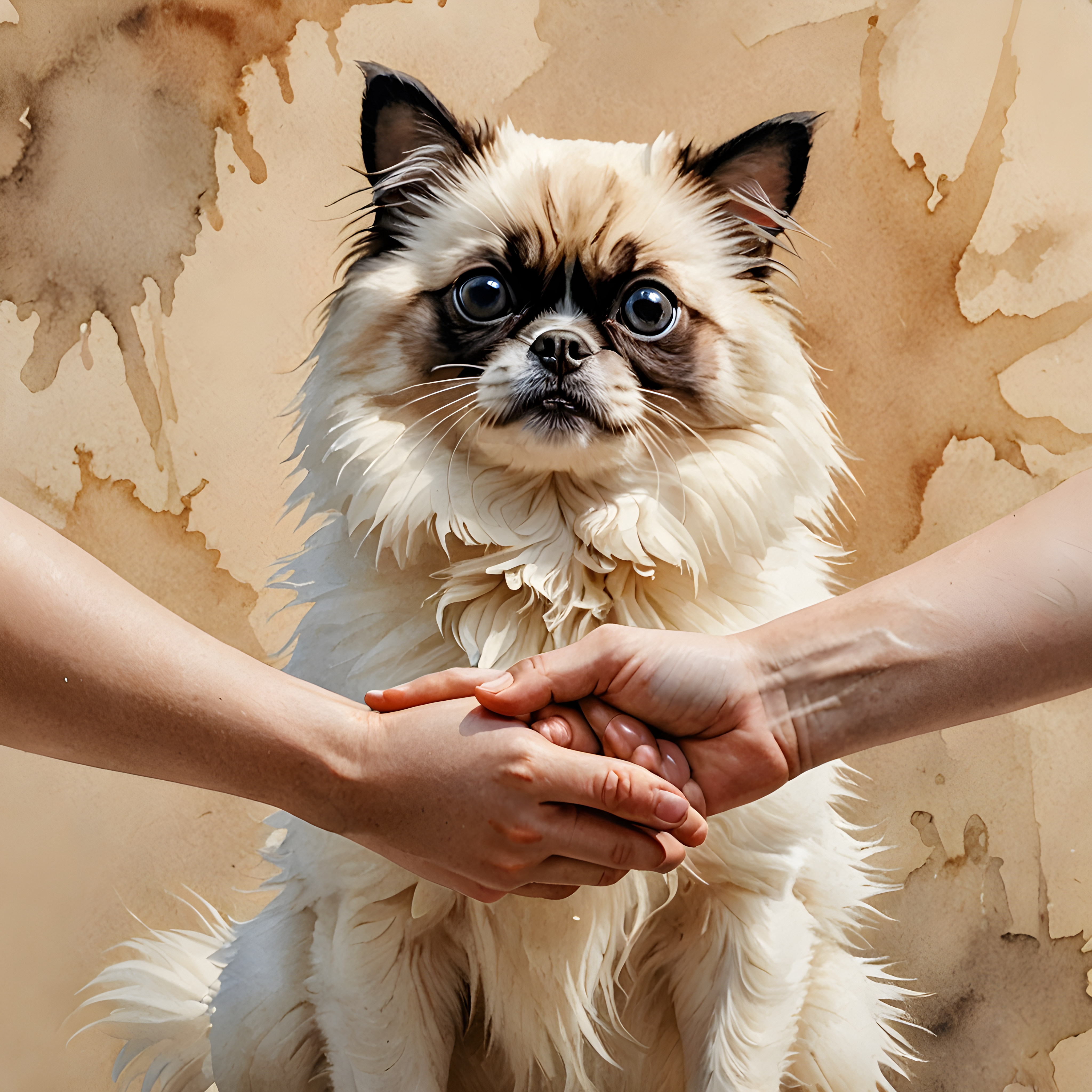 Birman — Watercolor (Funny)