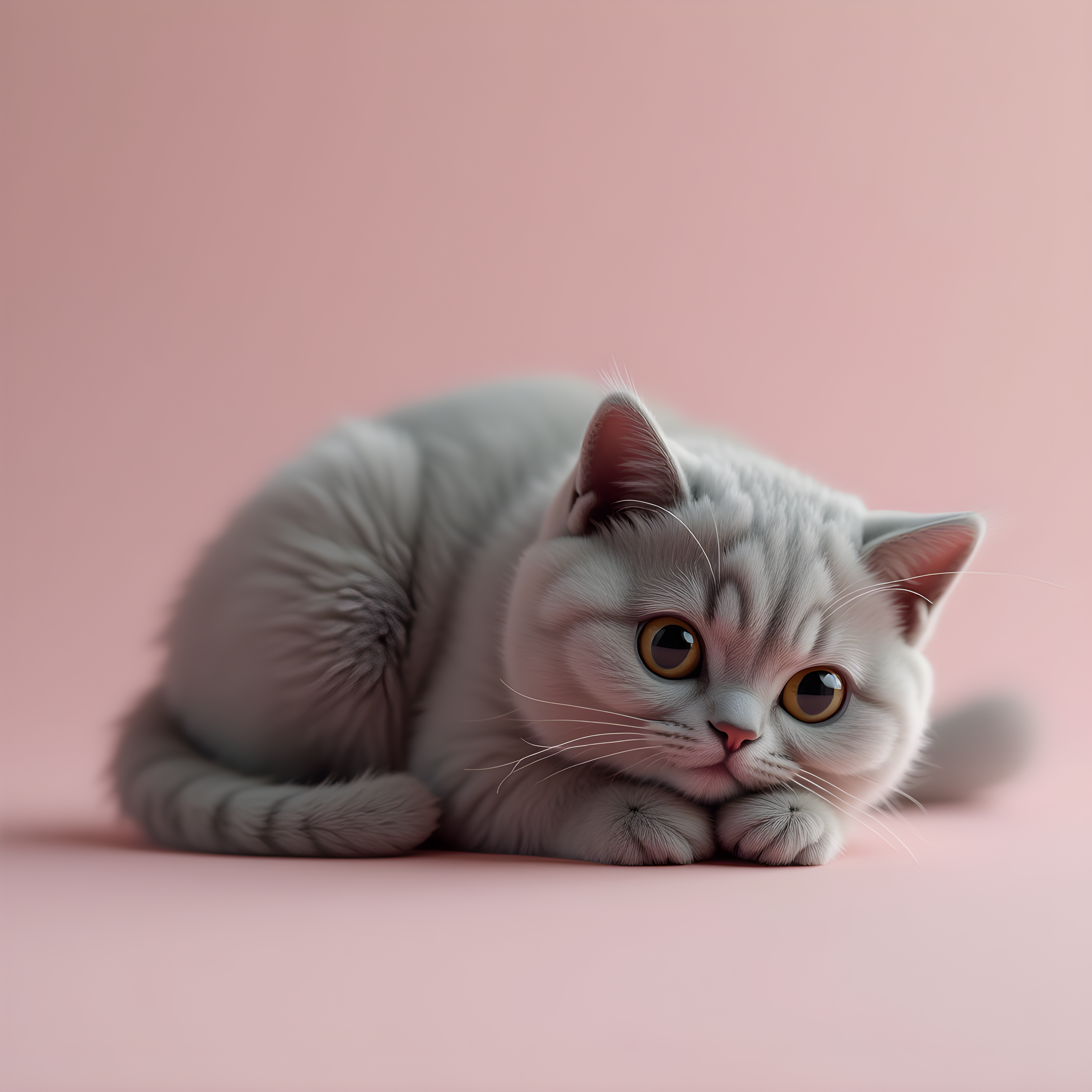 British Shorthair — Hyper-Realistic (Cute)