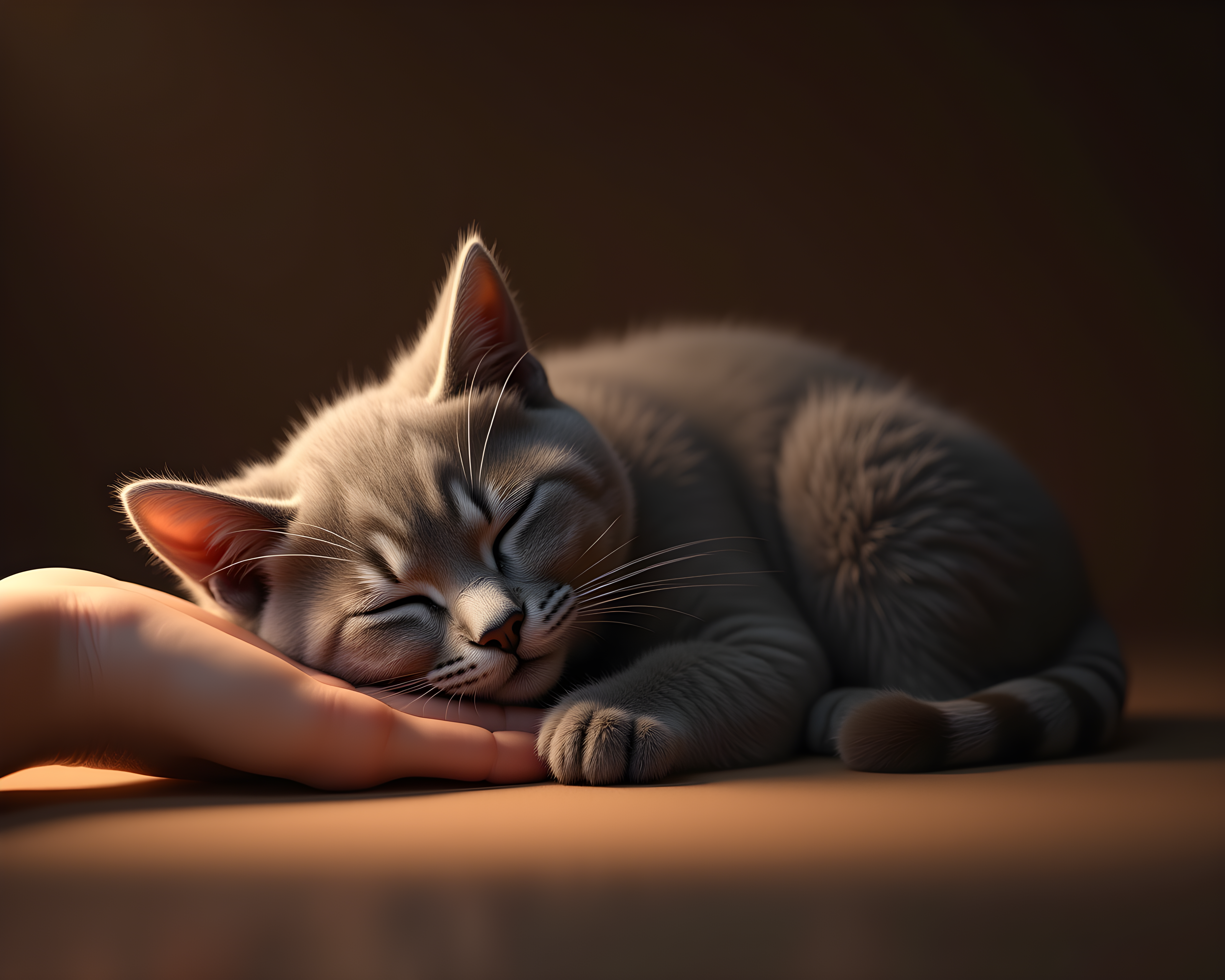 British Shorthair — Hyper-Realistic (Sleepy)