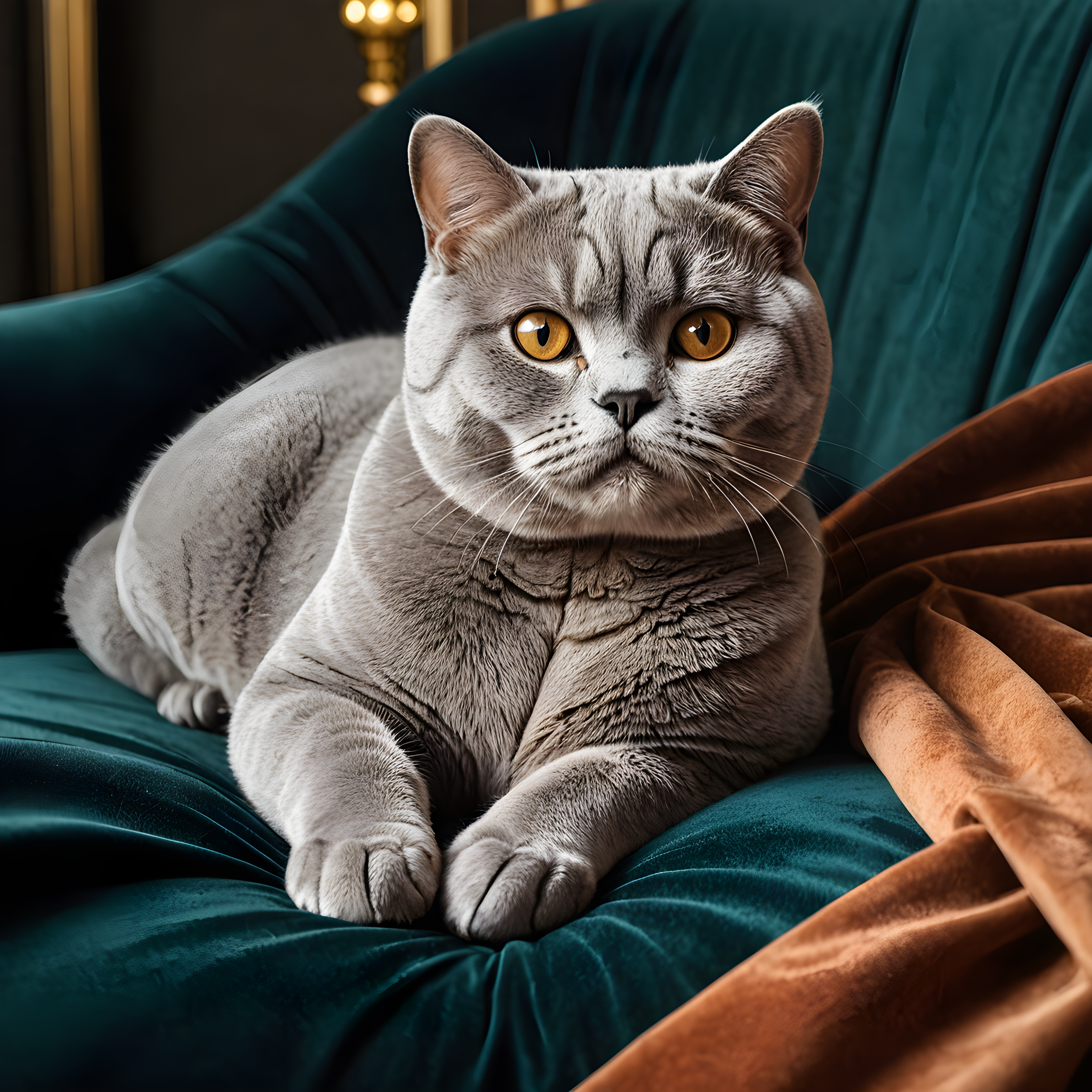 British Shorthair — Line Art (Luxury)