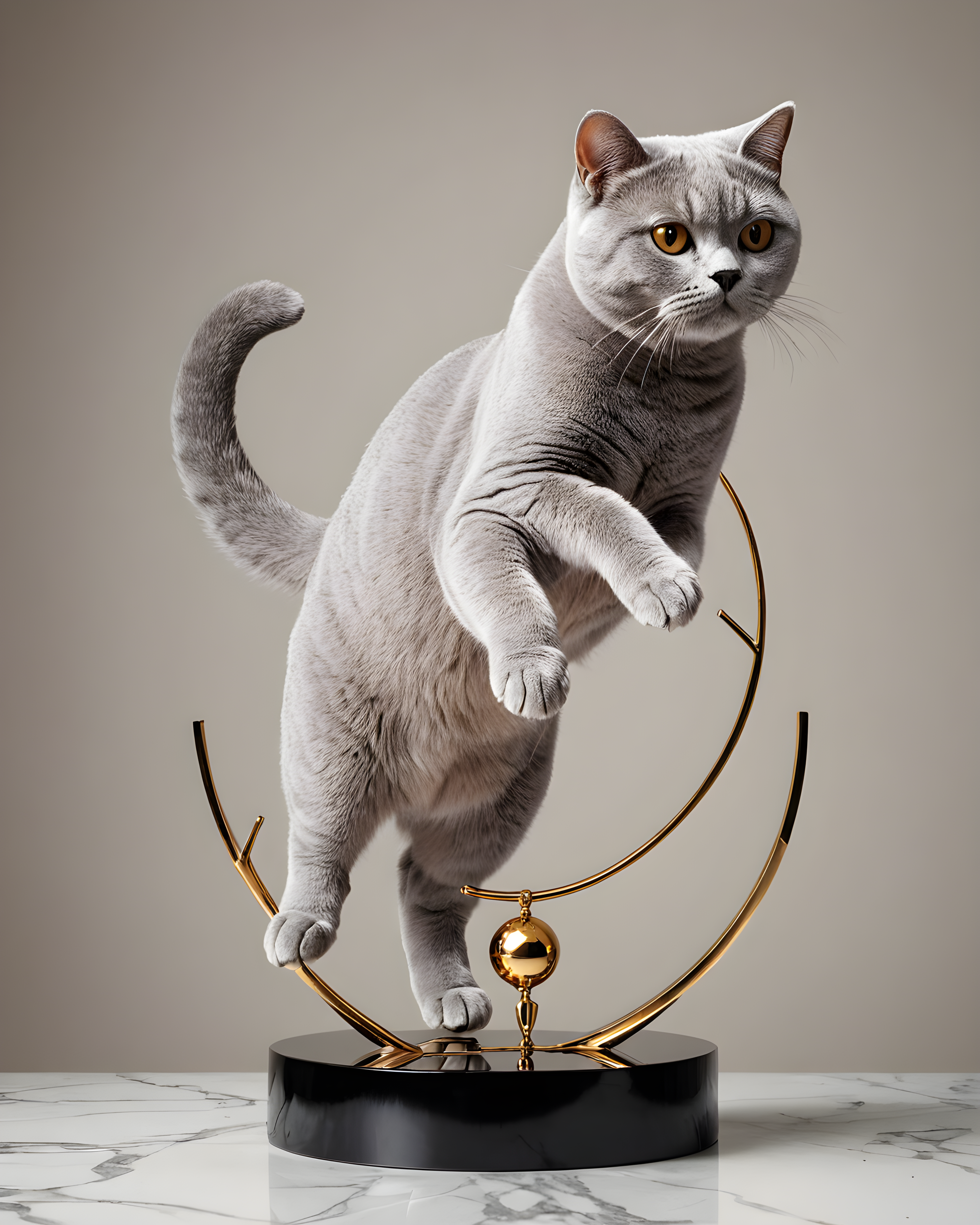 British Shorthair — Minimalist Line Art (Luxury)