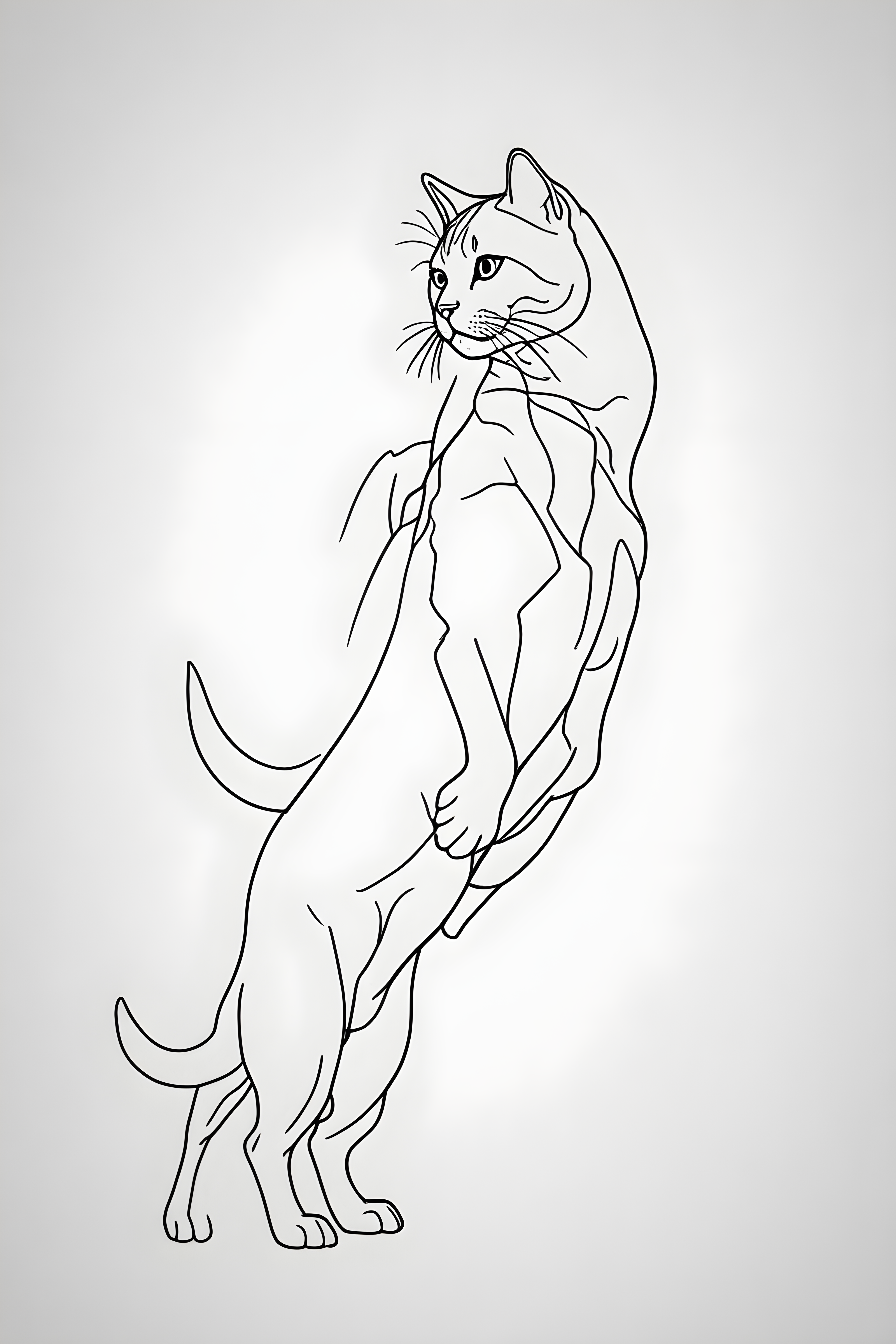 British Shorthair — Minimalist Line Art (Motivational)