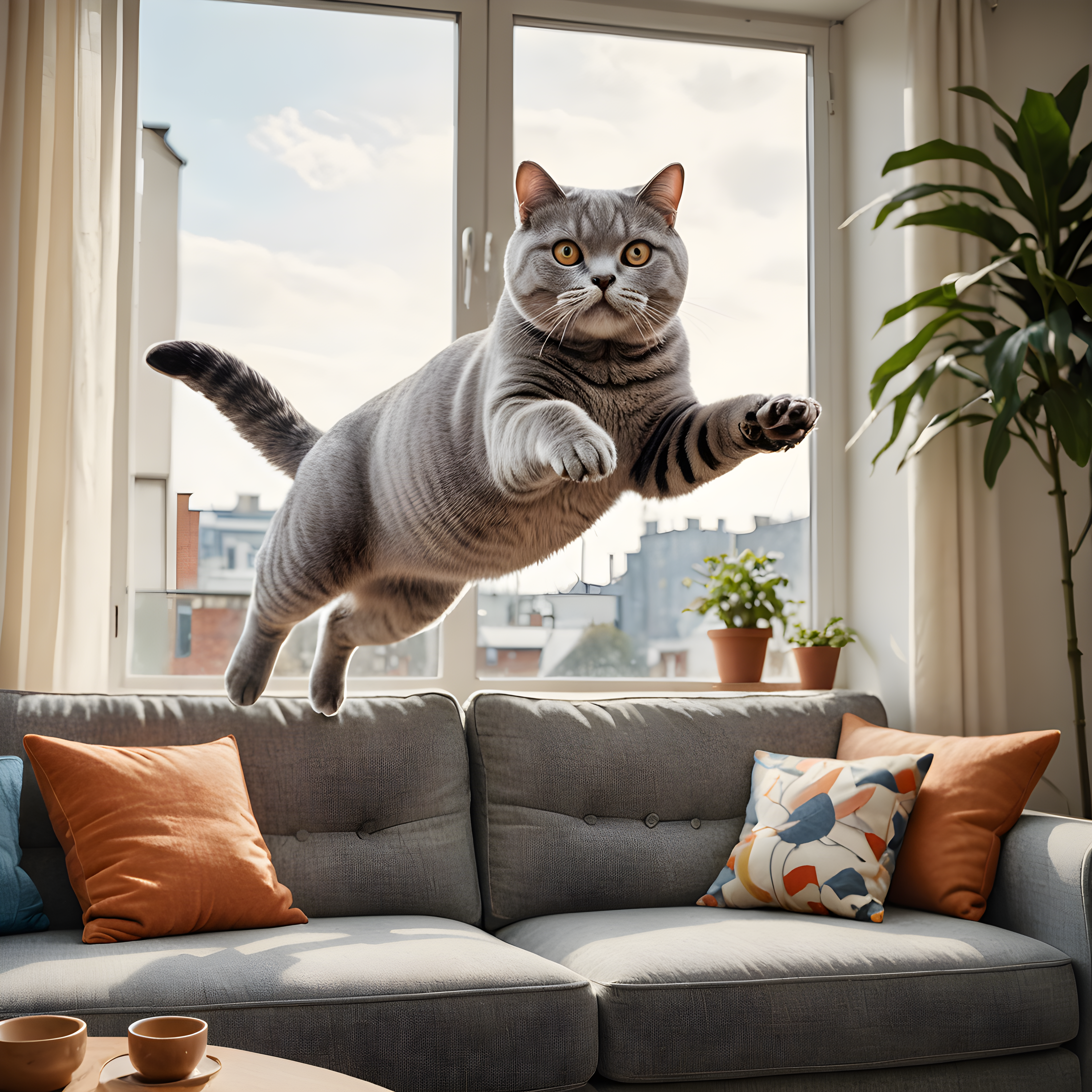 British Shorthair — Retro (Lifestyle)