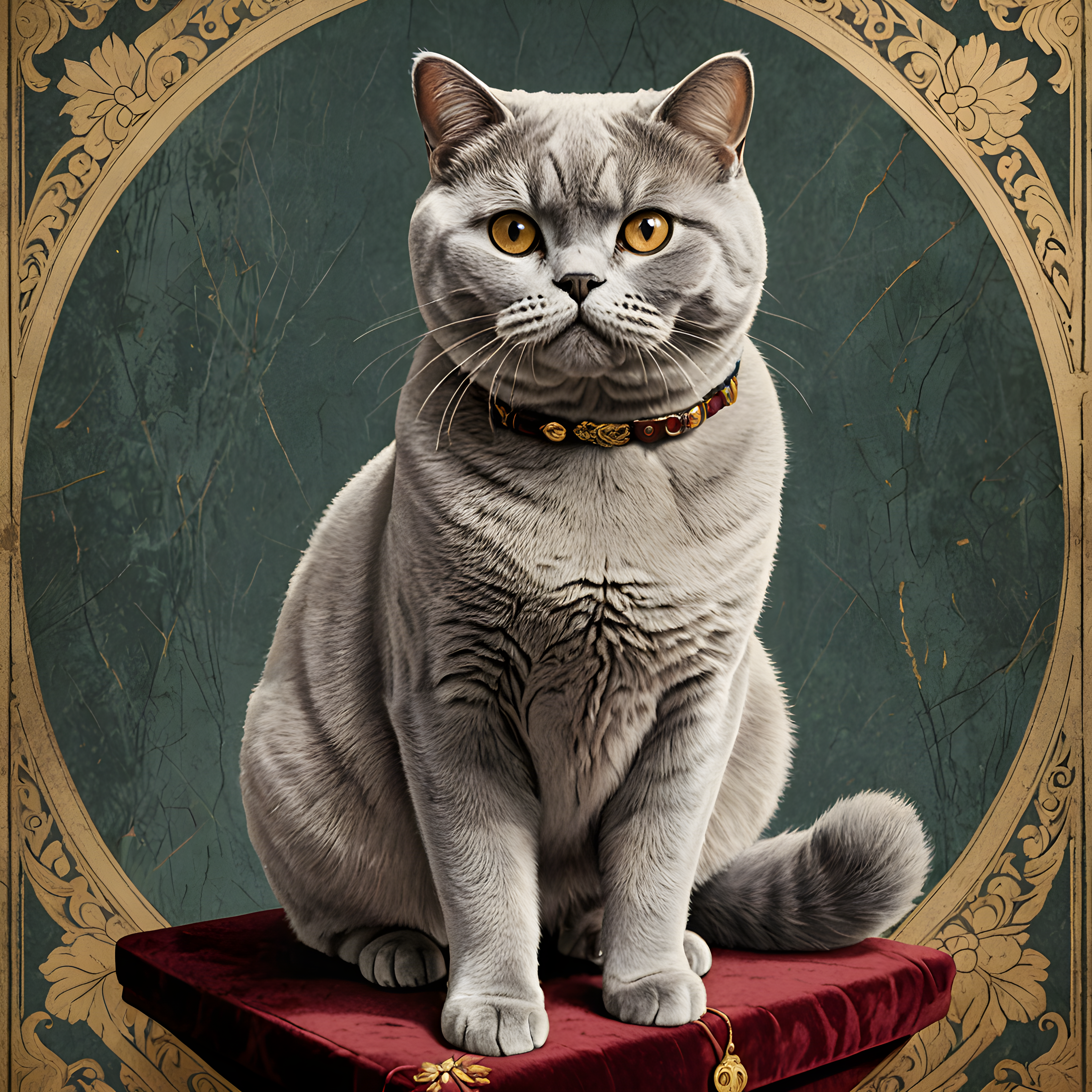 British Shorthair — Vintage Poster (Luxury)