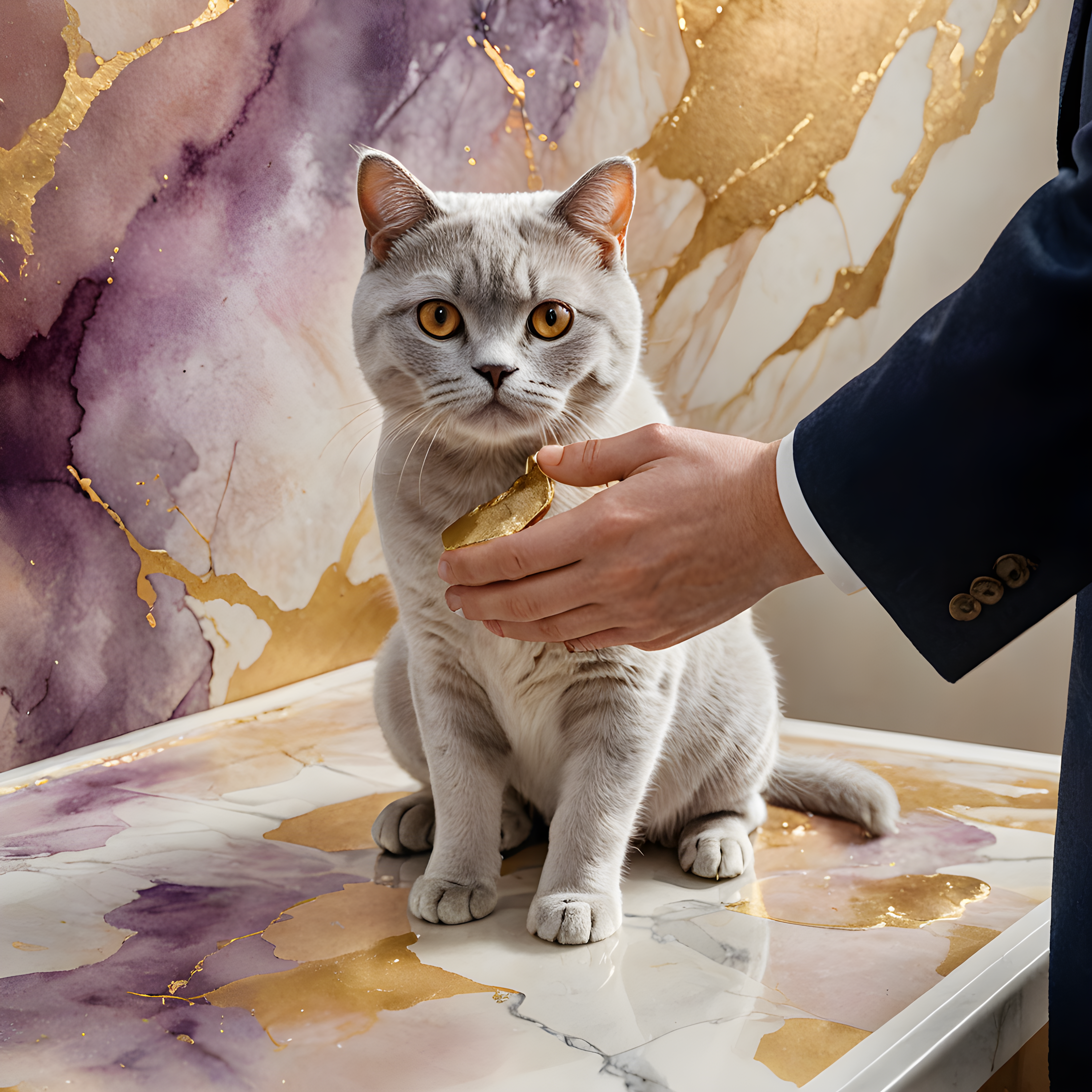 British Shorthair — Watercolor (Luxury)