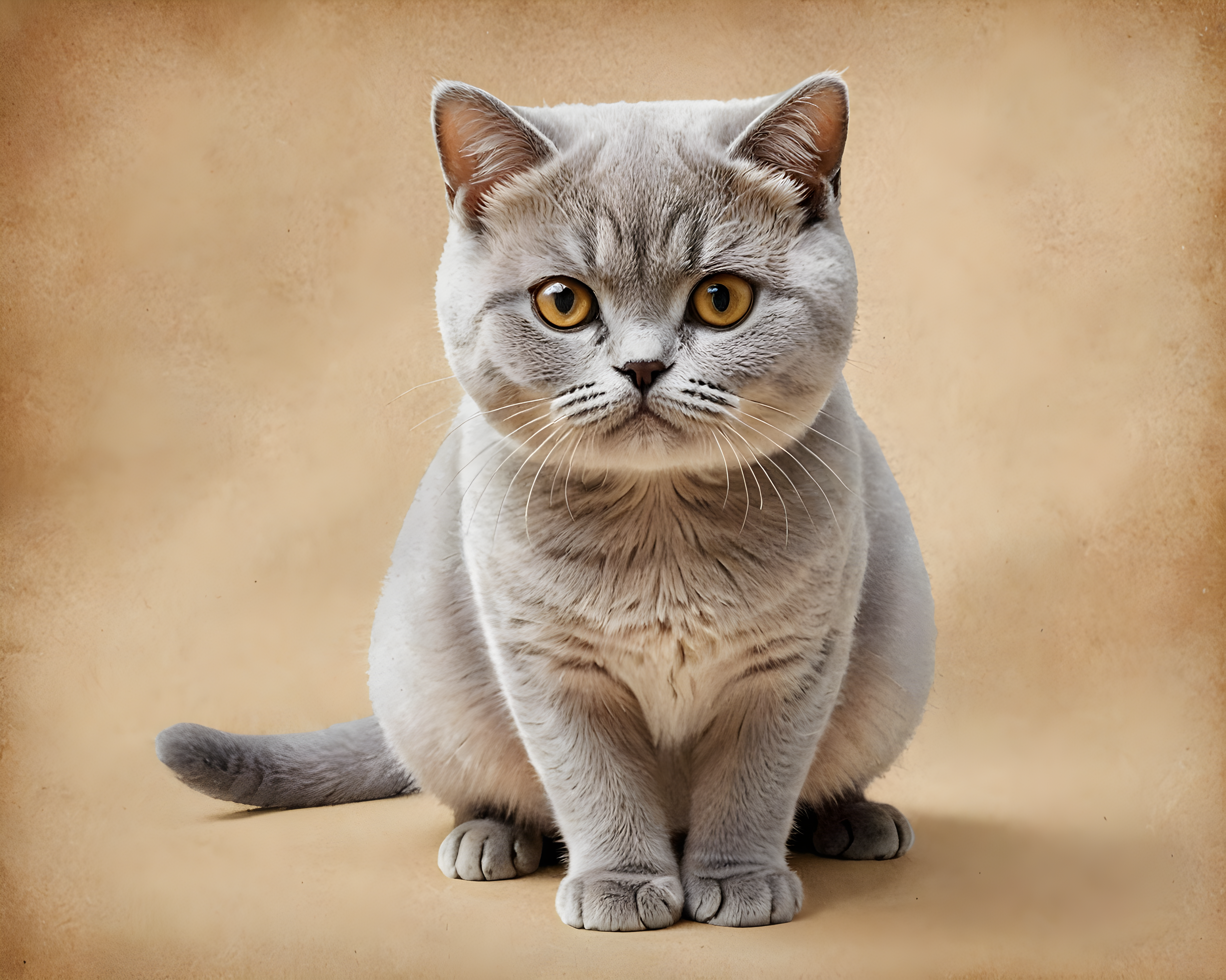 British Shorthair — Watercolor (Playful)
