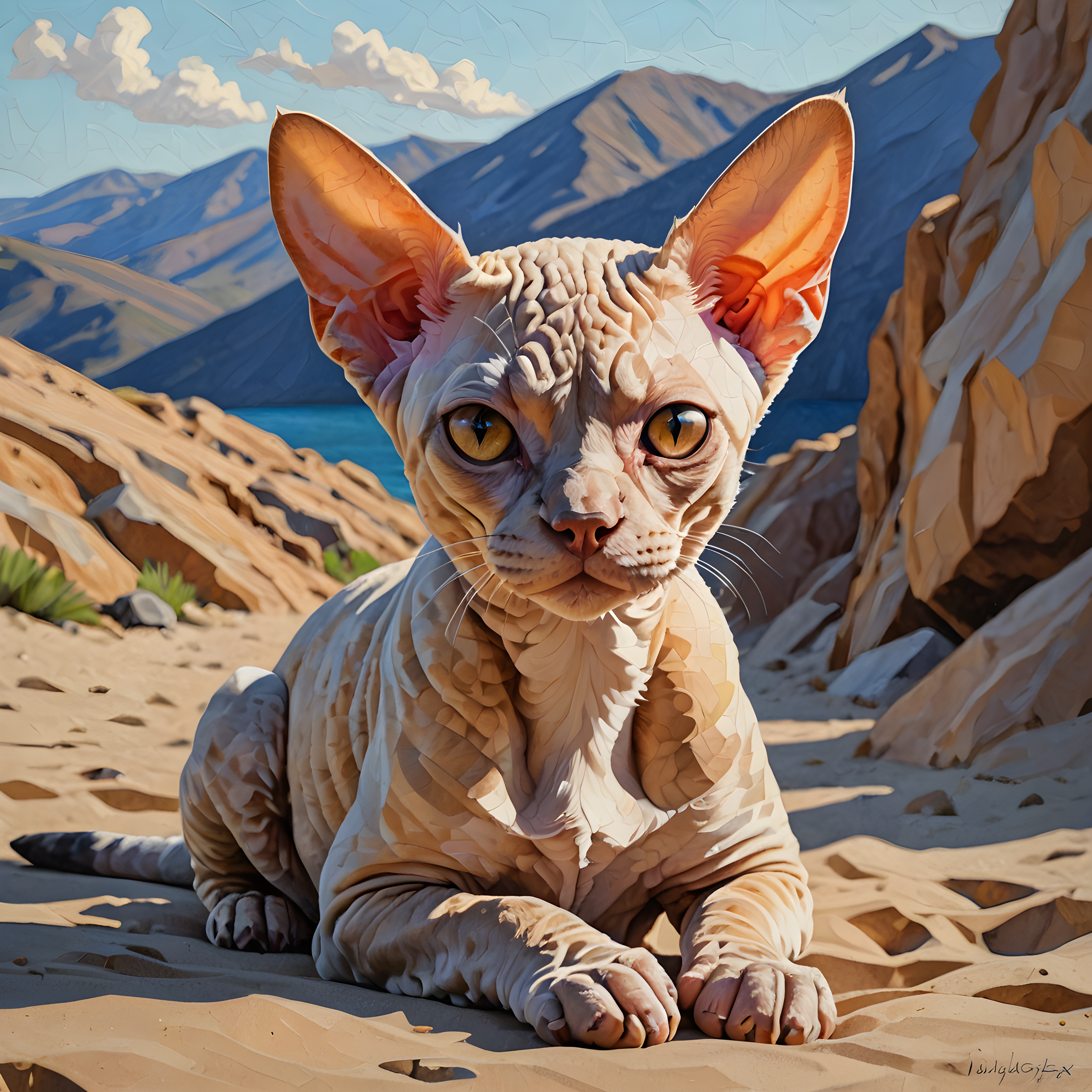 Devon Rex — Abstract (Emotional)