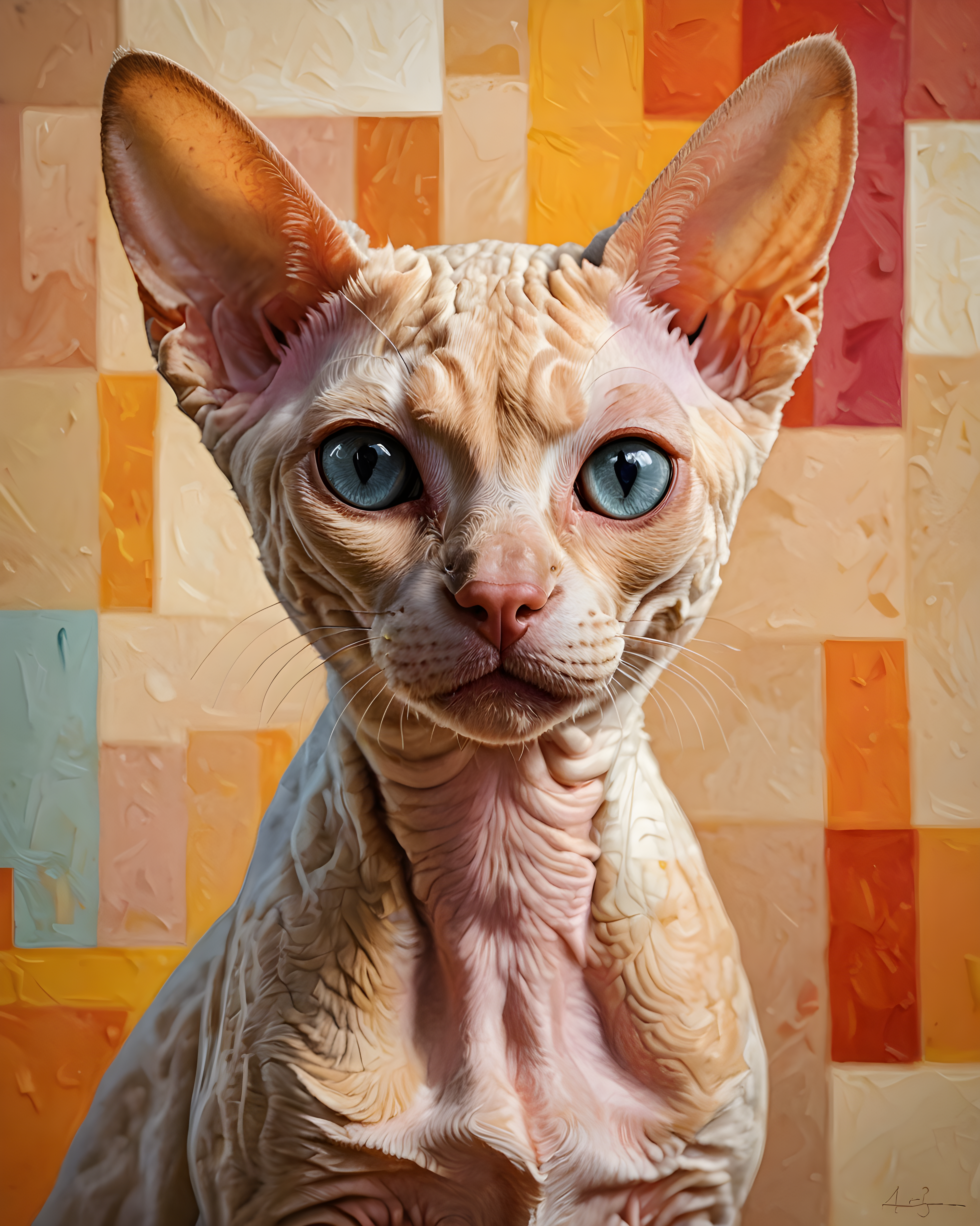 Devon Rex — Abstract (Romantic)