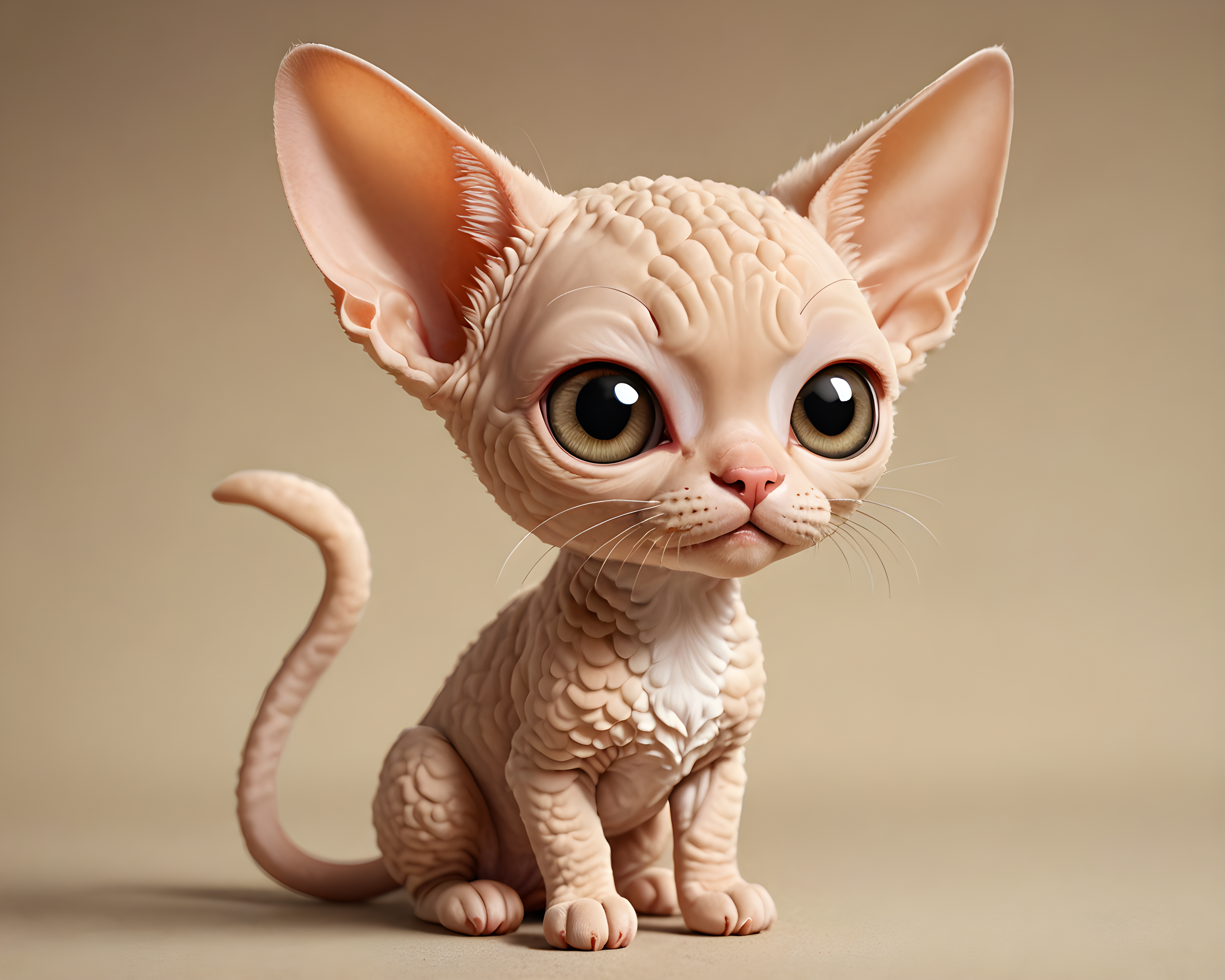 Devon Rex — Cartoon / Kawaii (Emotional)