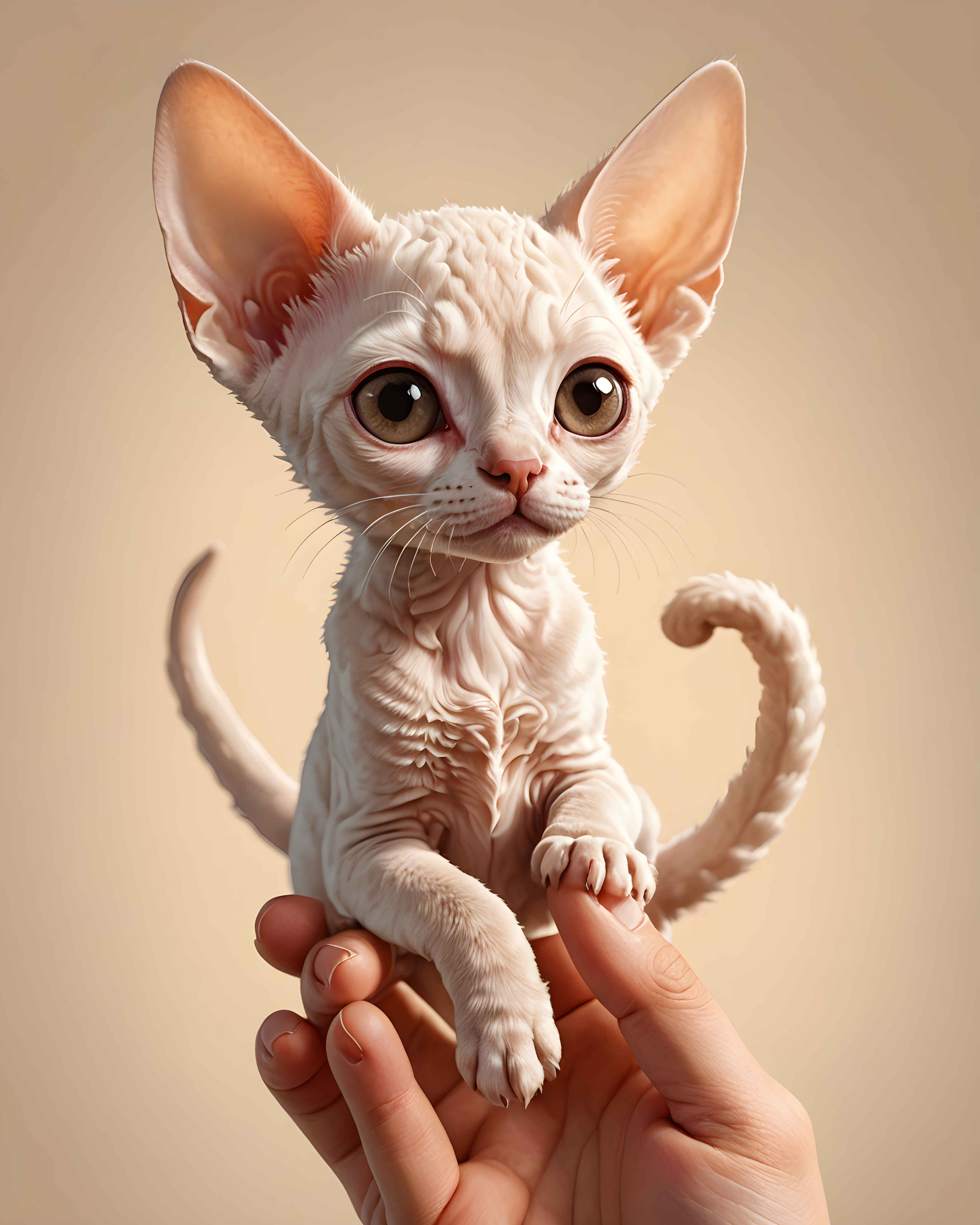 Devon Rex — Cartoon / Kawaii (Romantic)