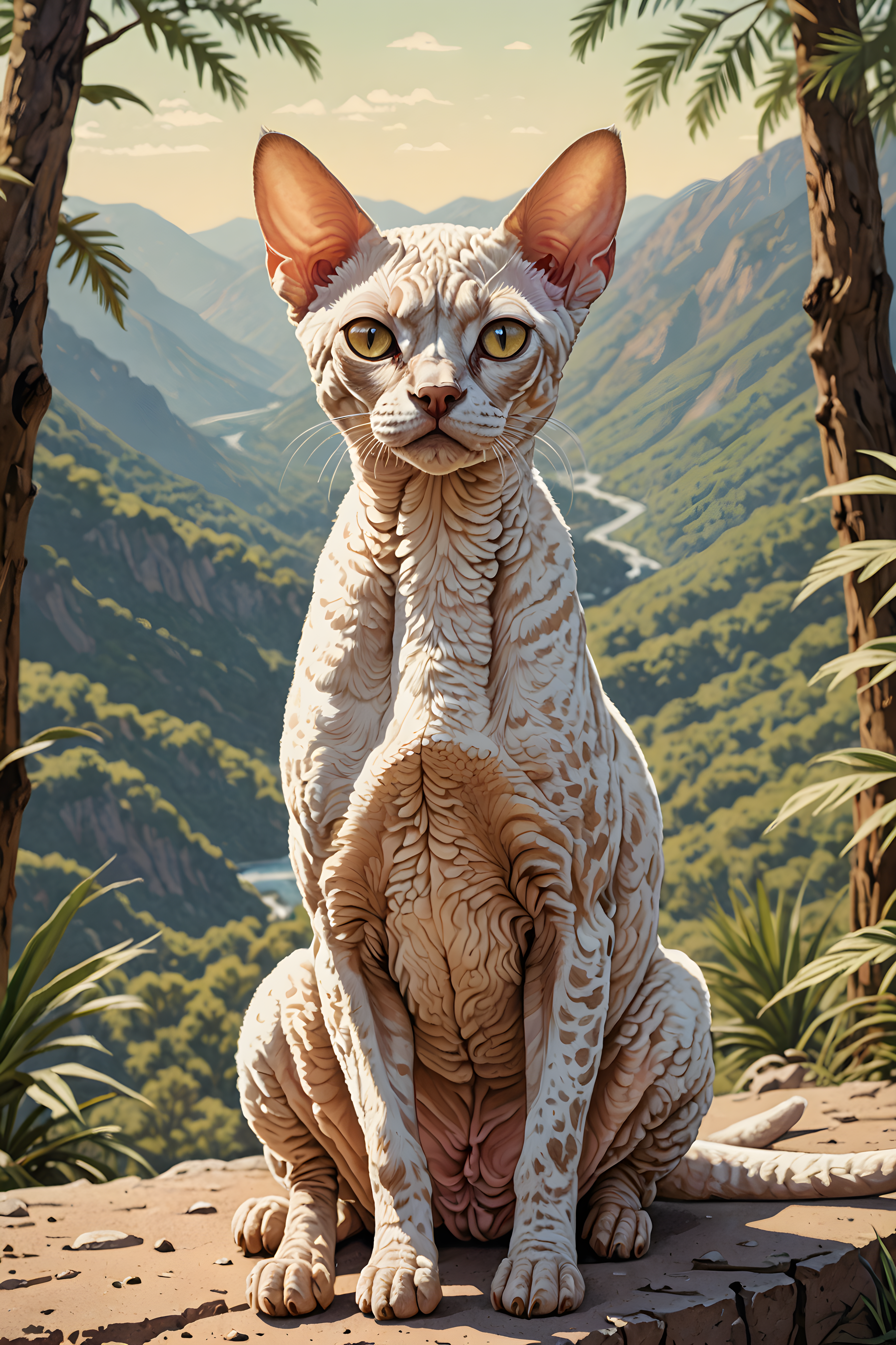 Devon Rex — Retro (Emotional)