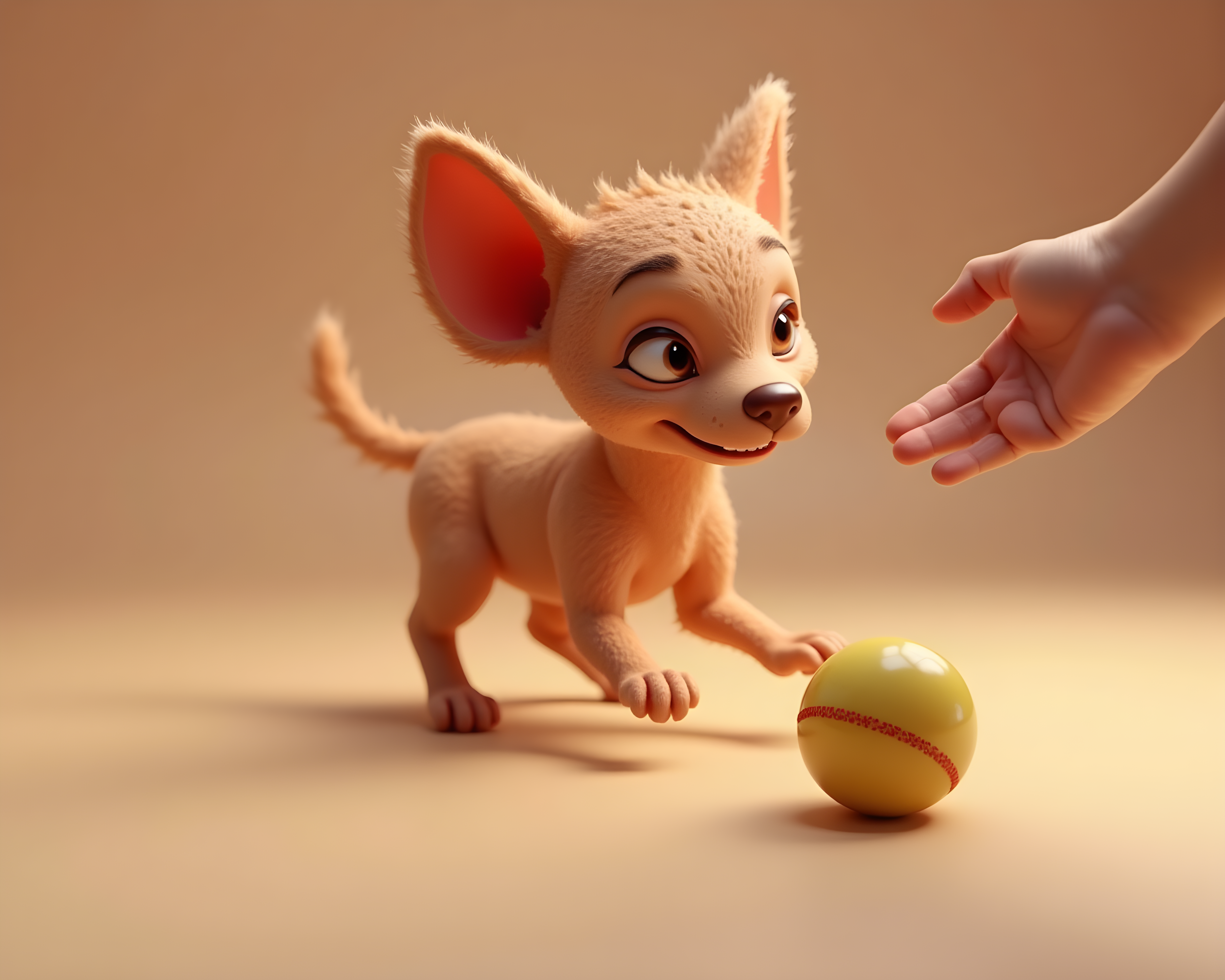 Devon Rex — 3D Render (Playful)