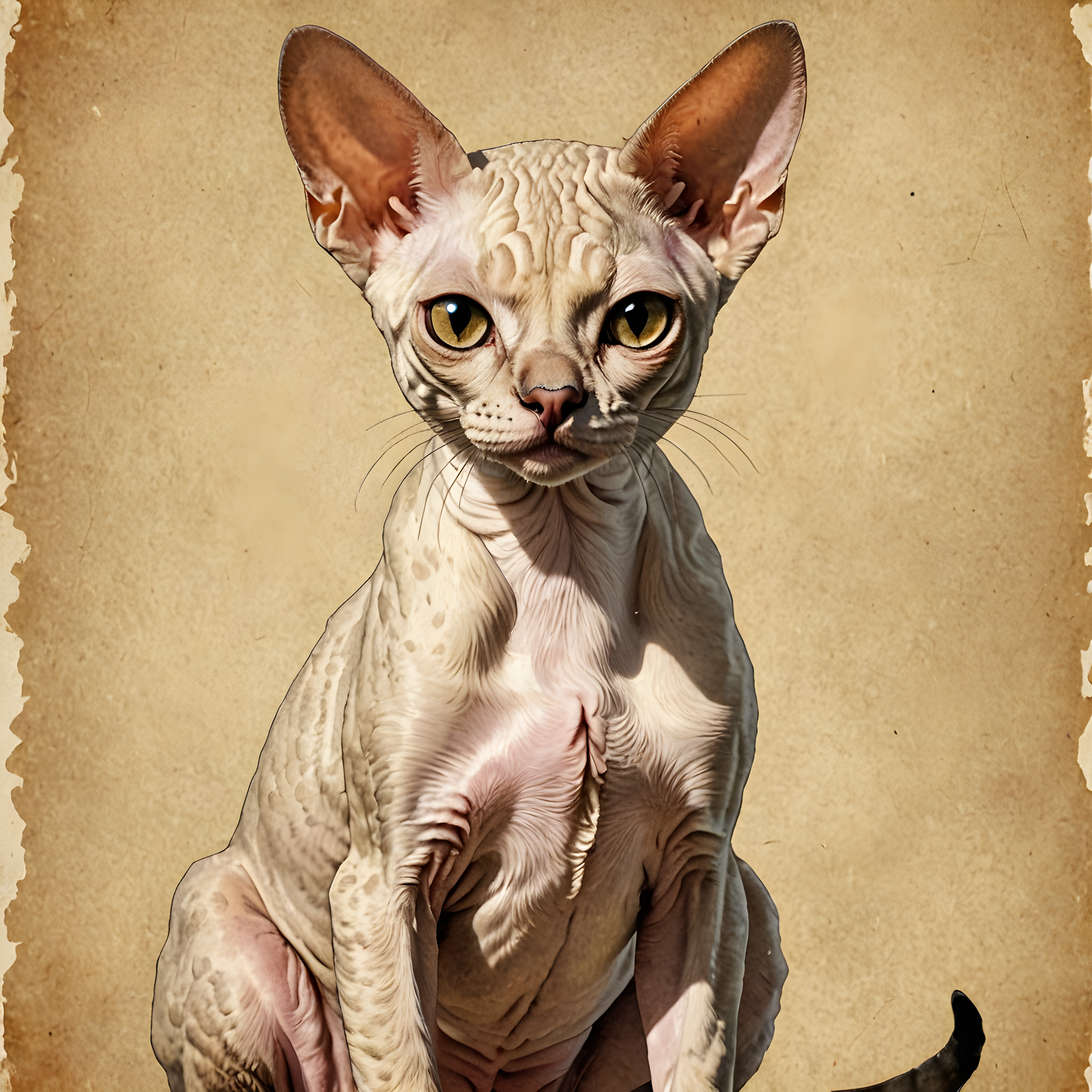 Devon Rex — Vintage Poster (Savage)