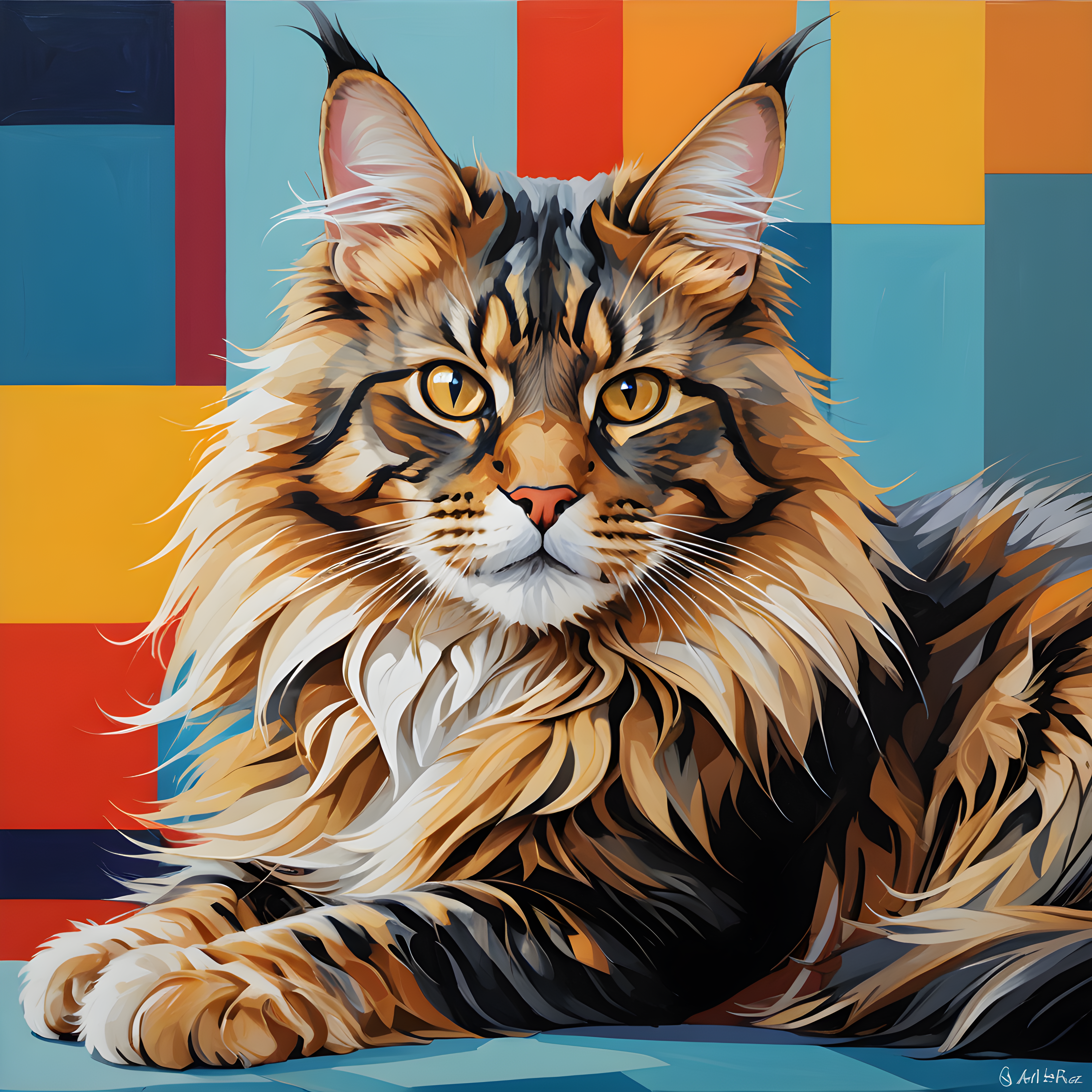 Maine Coon — Abstract (Savage)