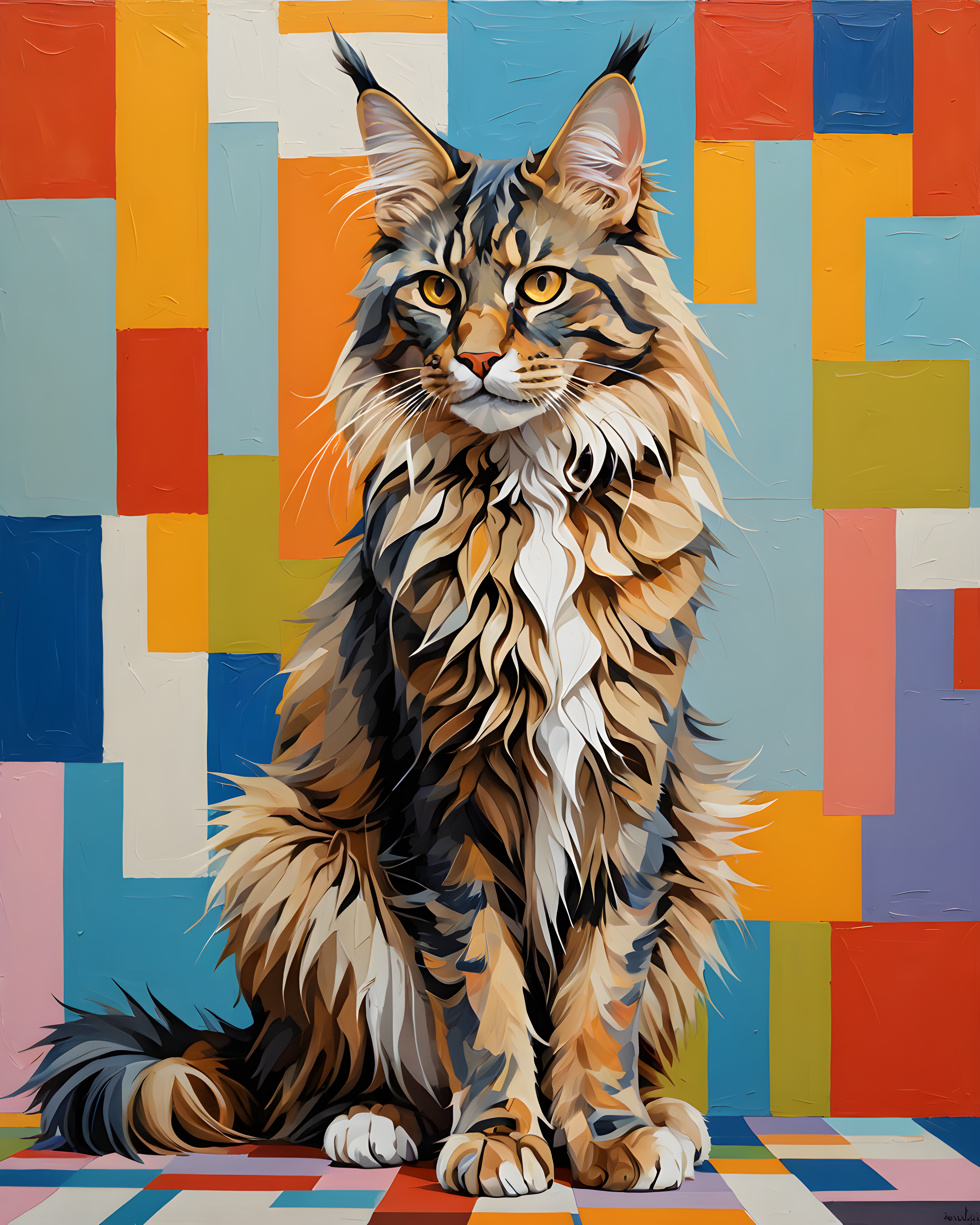 Maine Coon — Abstract (Savage)