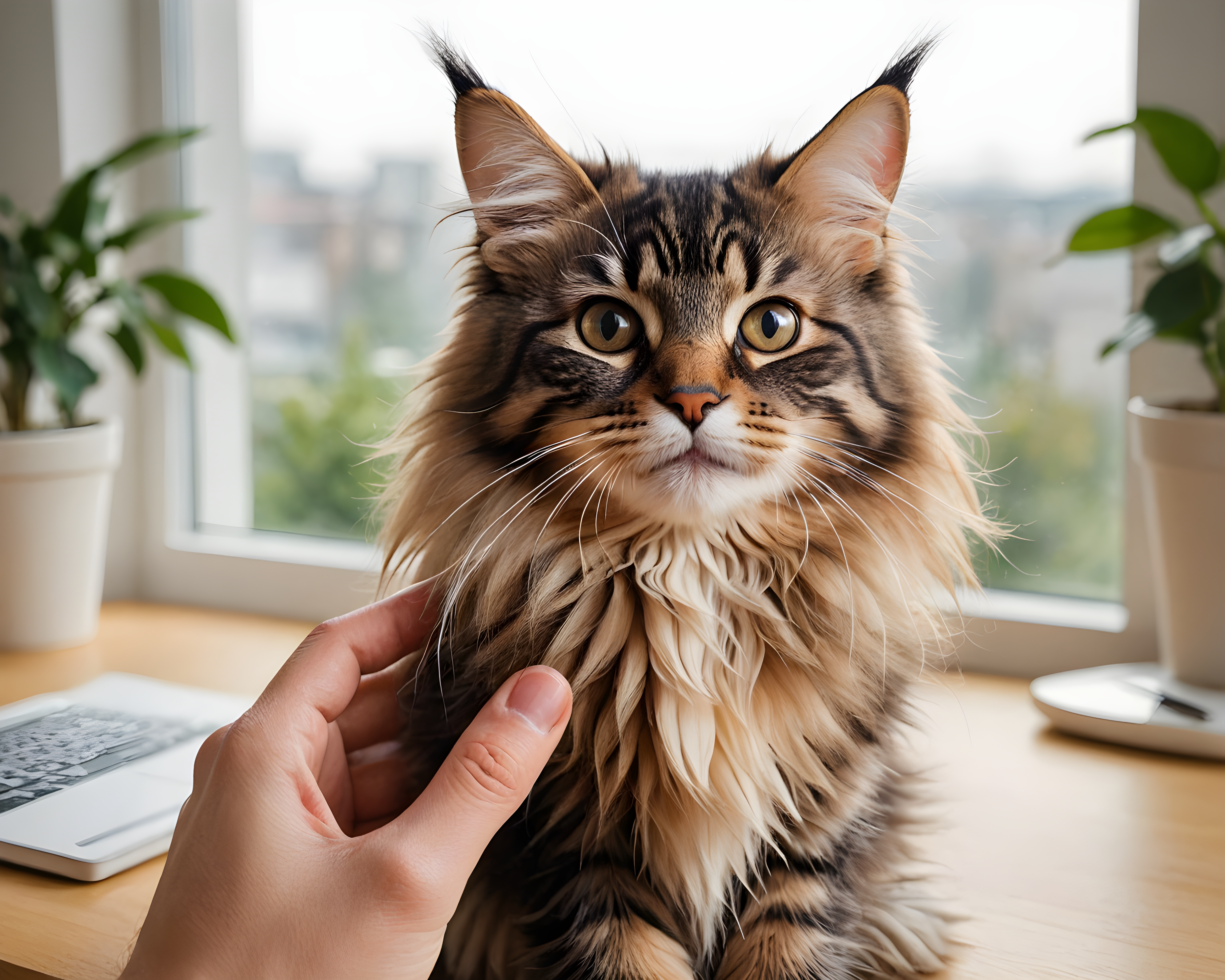 Maine Coon — Cartoon / Kawaii (Emotional)