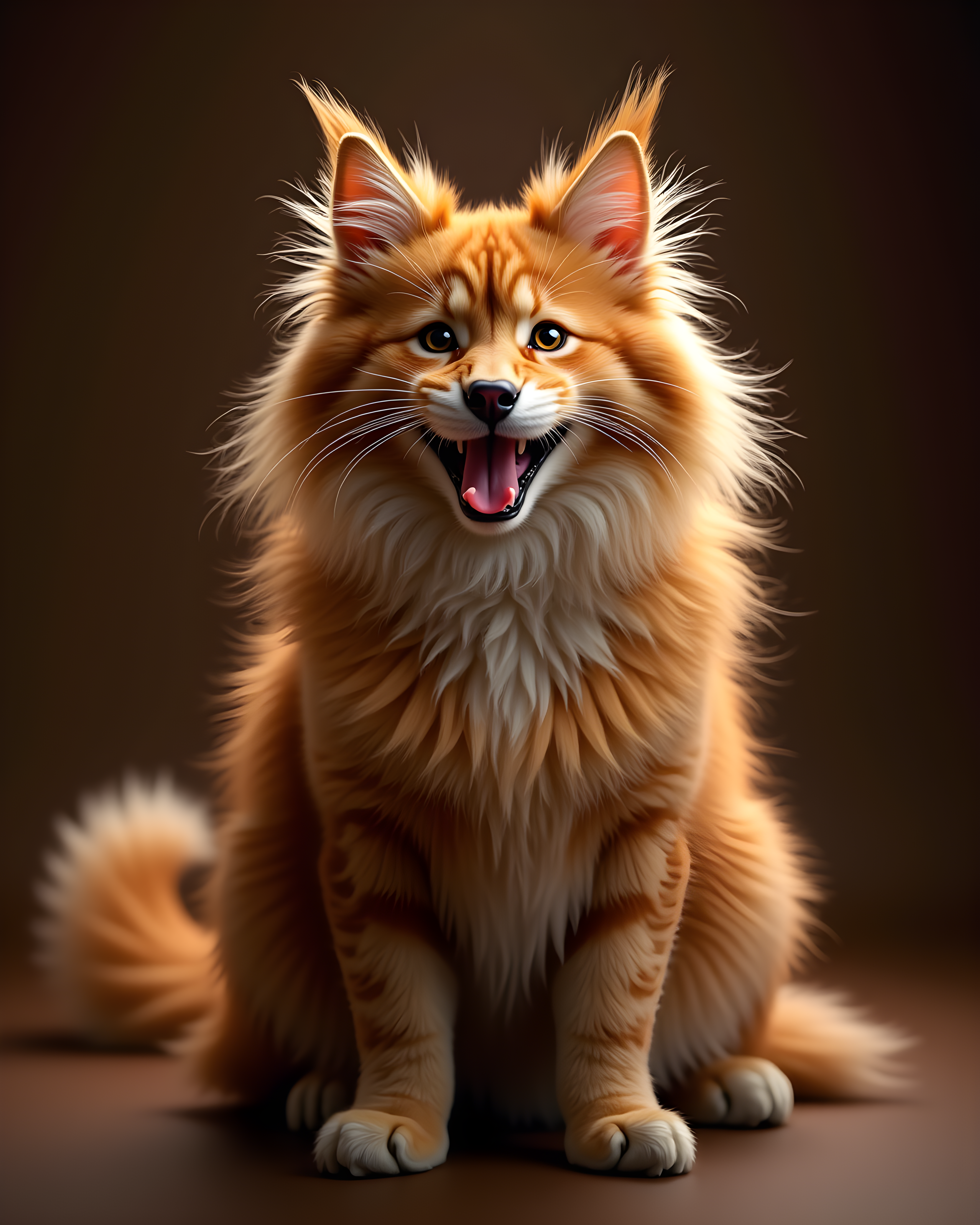 Maine Coon — Hyper-Realistic (Happy)