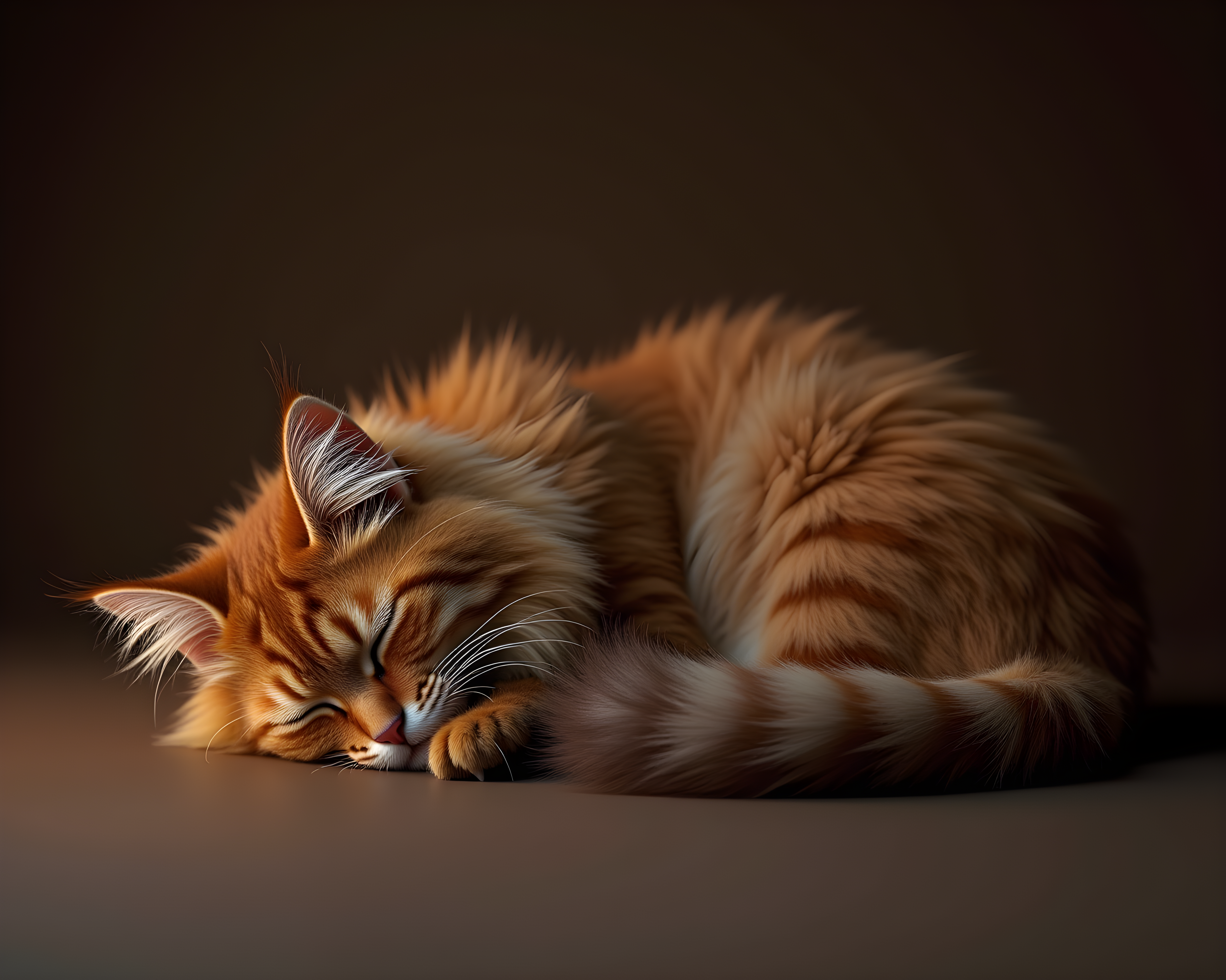 Maine Coon — Hyper-Realistic (Sleepy)
