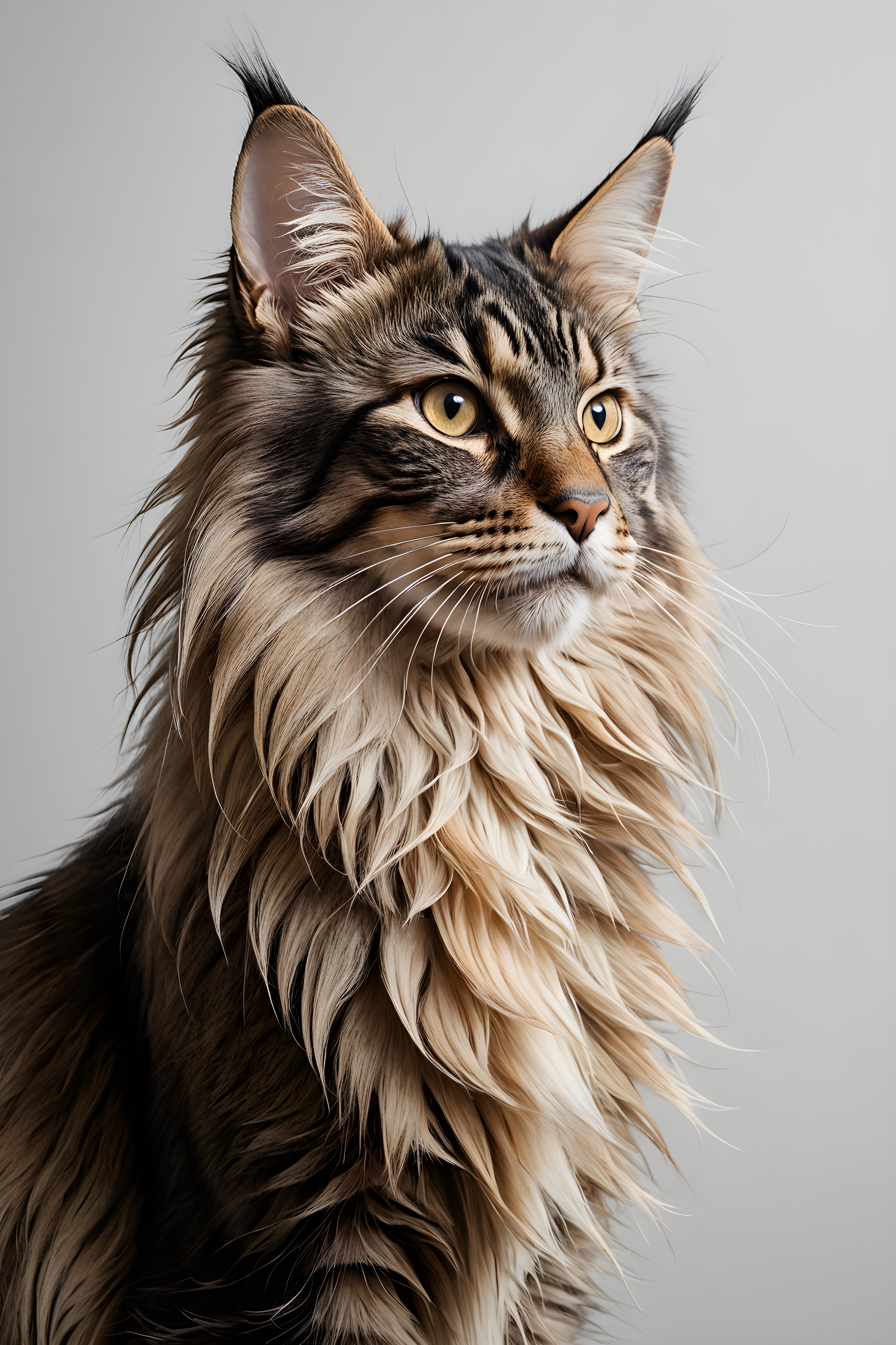 Maine Coon — Minimalist Line Art (Aesthetic)