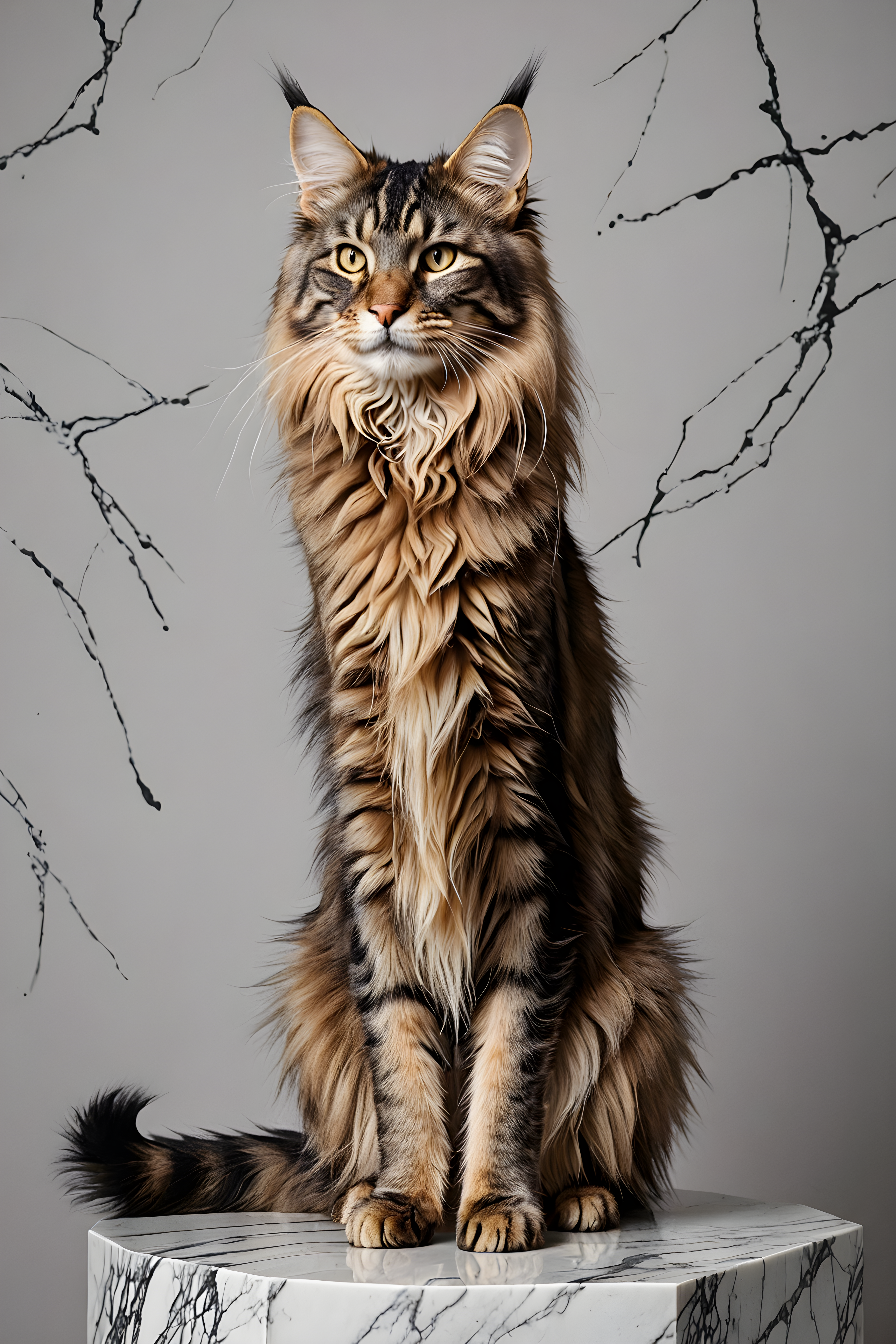 Maine Coon — Minimalist Line Art (Luxury)