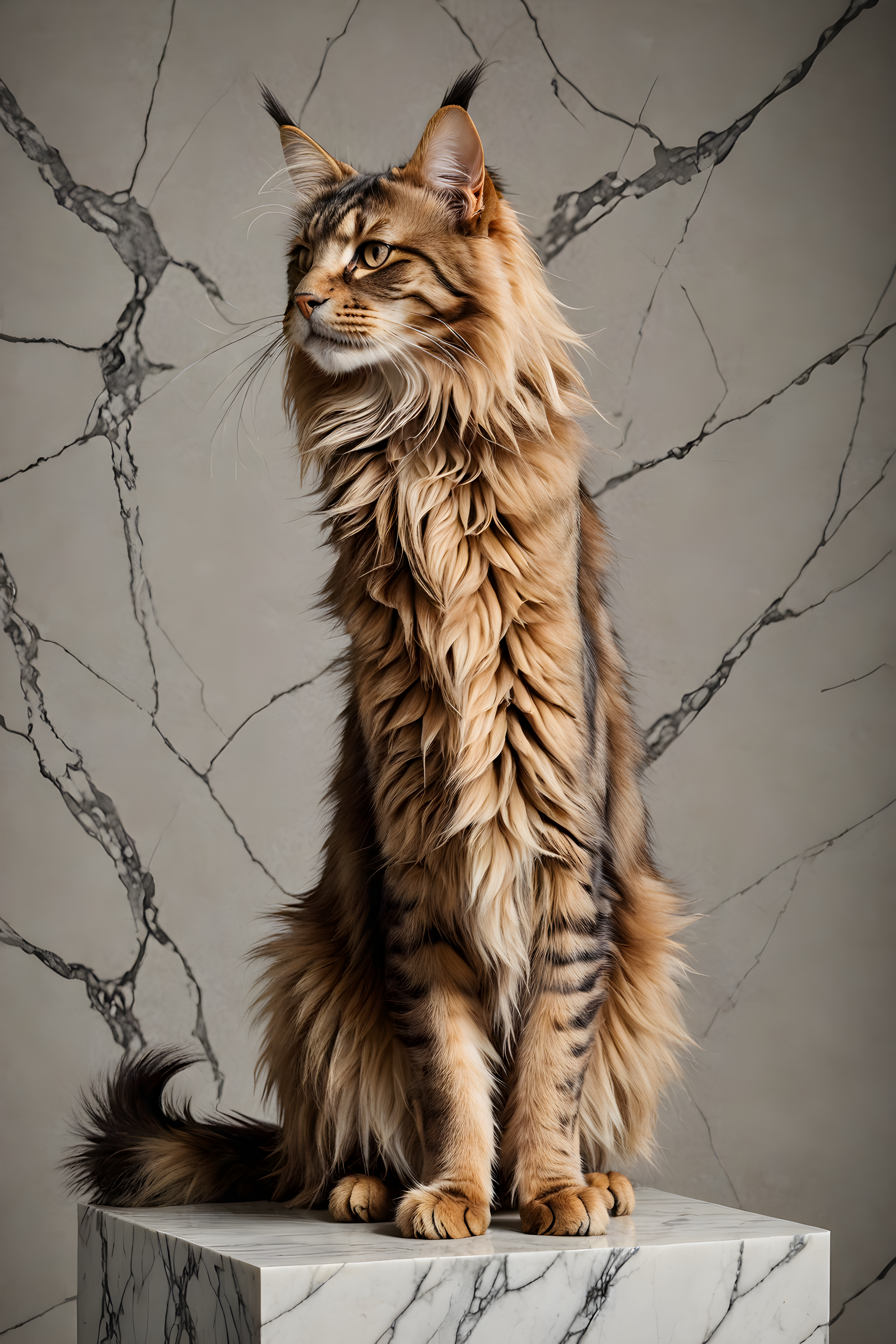 Maine Coon — Minimalist Line Art (Luxury)