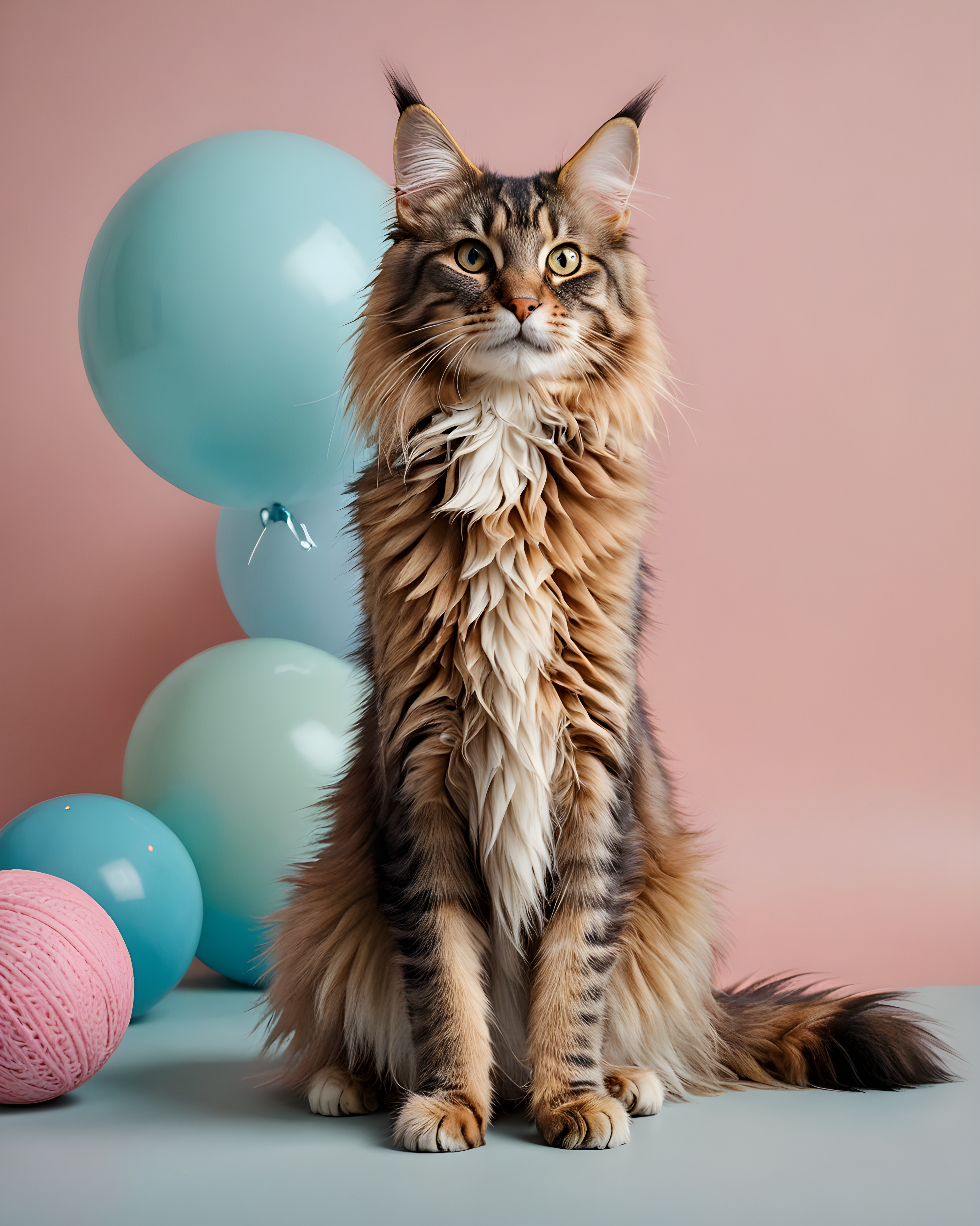 Maine Coon — Modern Aesthetic (Playful)