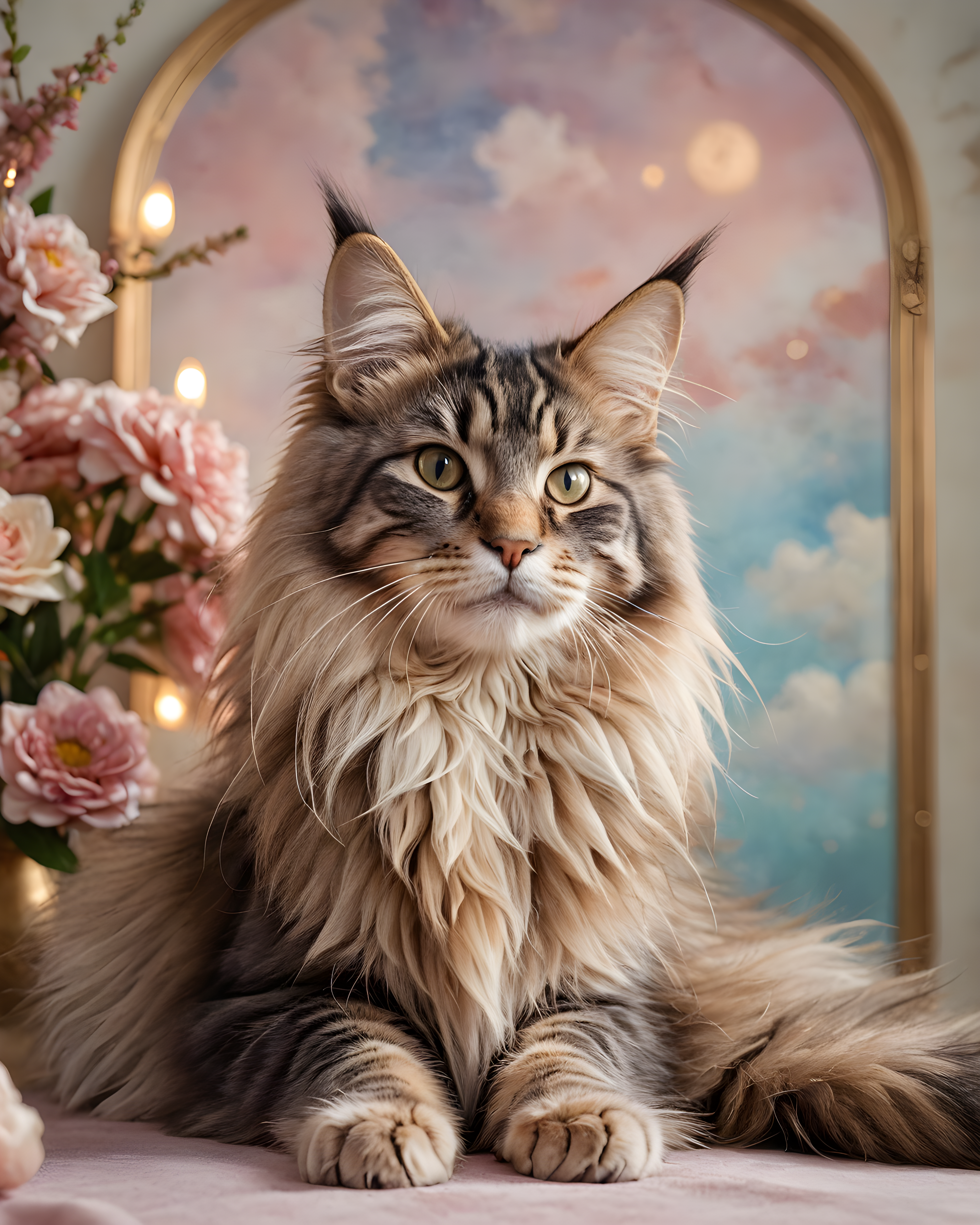 Maine Coon — Nursery (Luxury) — Wall Art (Printable) — Portrait 4×5