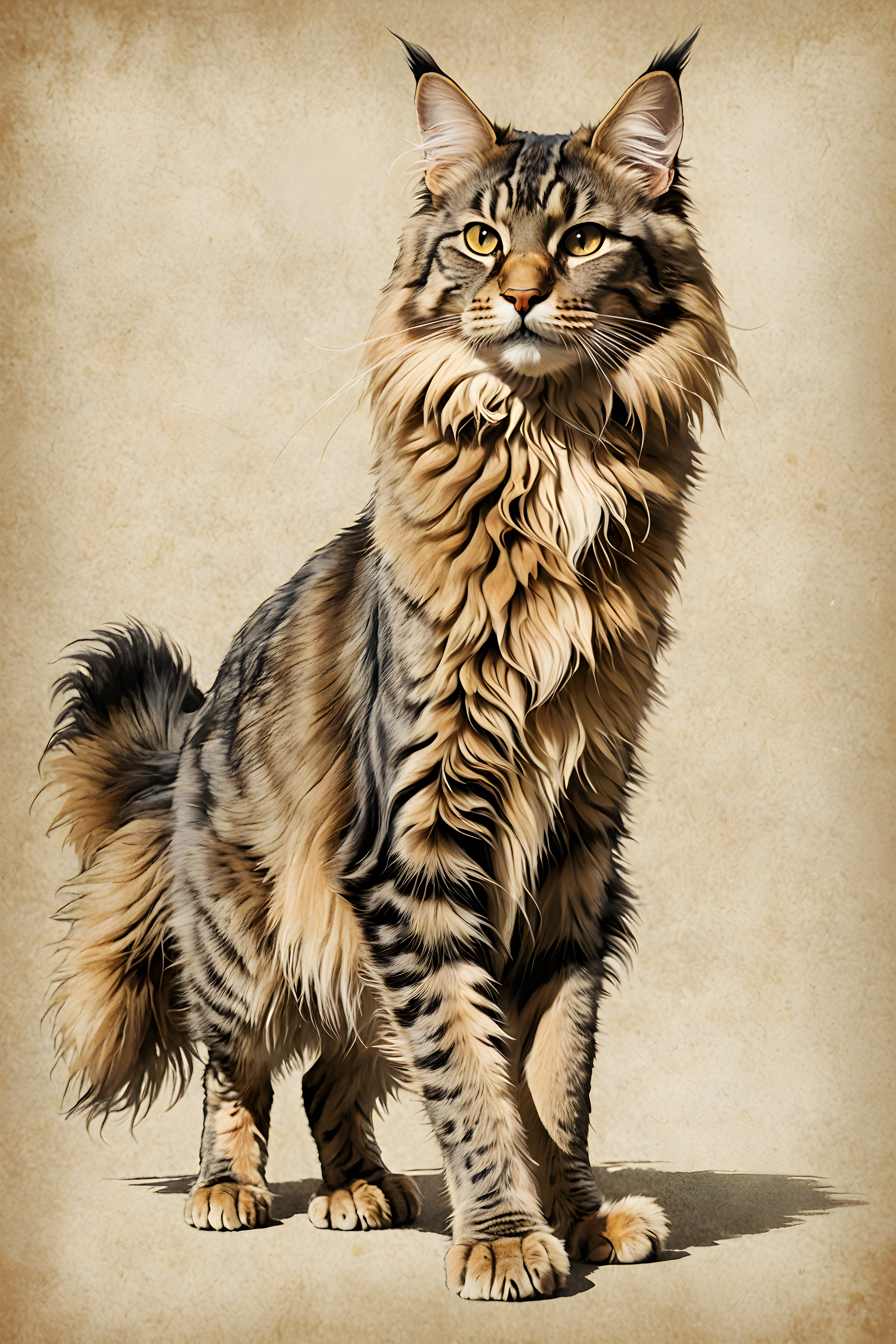 Maine Coon — Retro (Emotional)